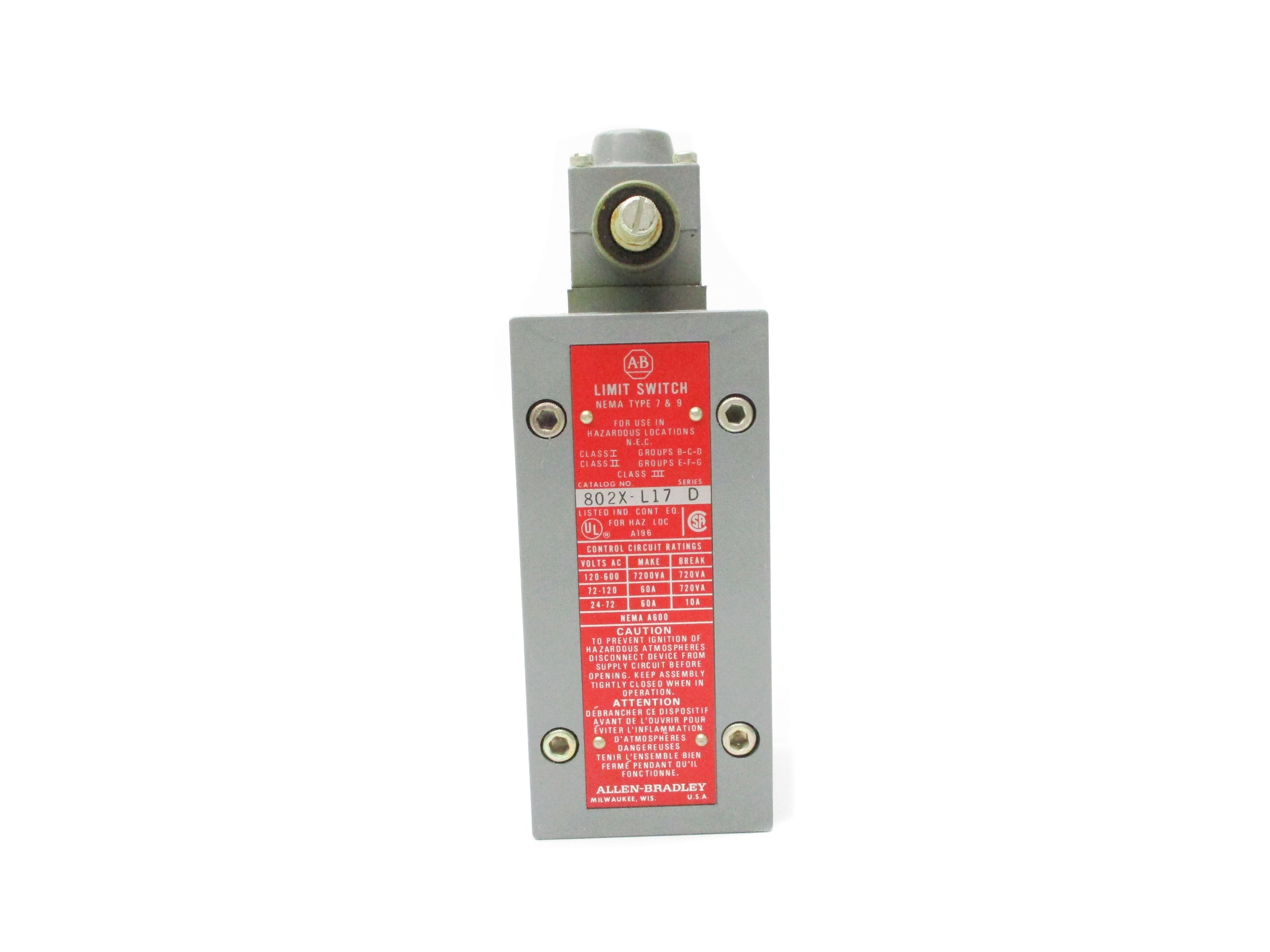 INDUSTRIAL SPARE PART 802X-L17 SER. D NSNP