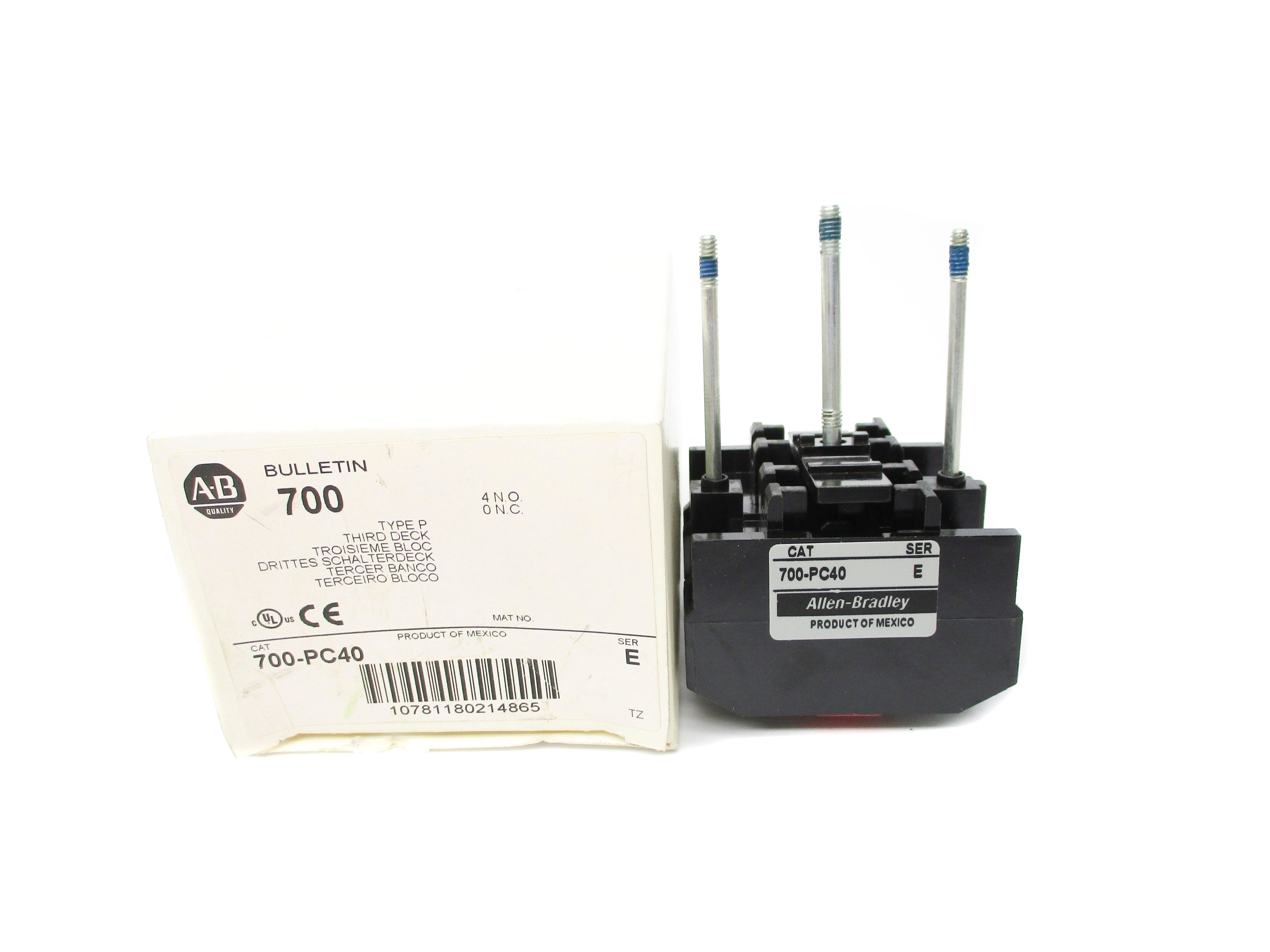 ALLEN BRADLEY 700-PC40 SER. E (WH) NSMP