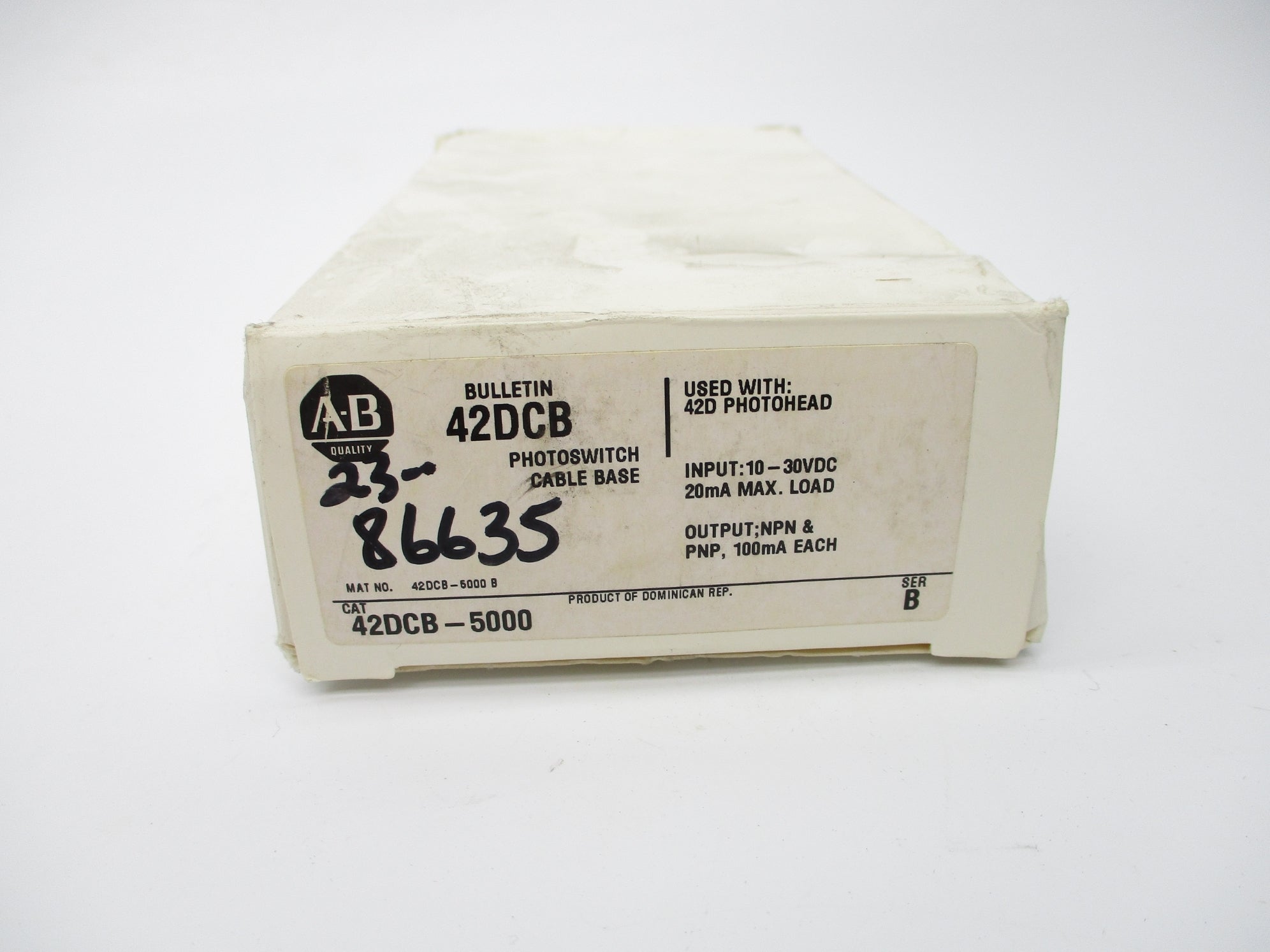 INDUSTRIAL SPARE PART 42DCB-5000 SER. B 10-30VDC (WH) NSMP