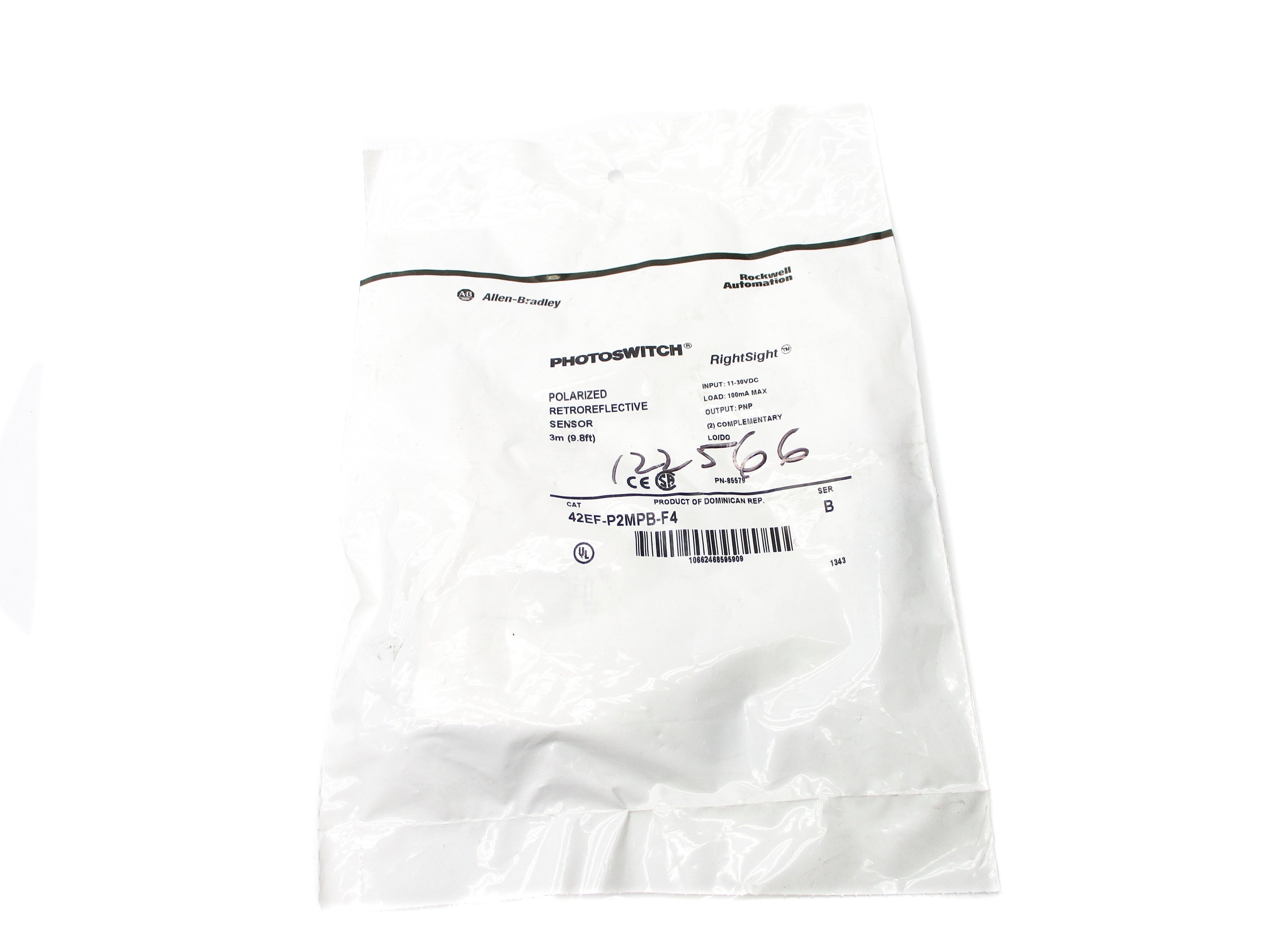 ALLEN BRADLEY 42EF-P2MPB-F4 SER. B 11-30VDC NSMP