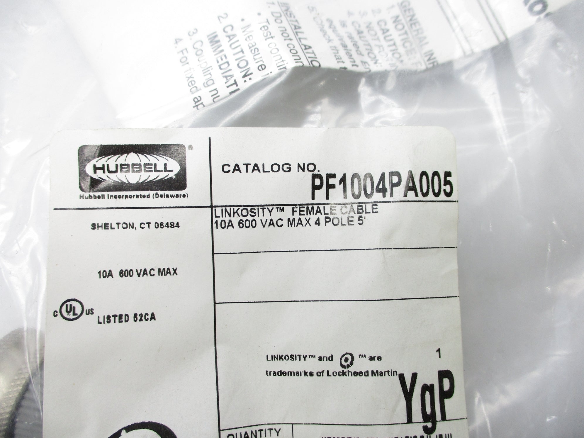 HUBBELL PF1004PA005 NSMP
