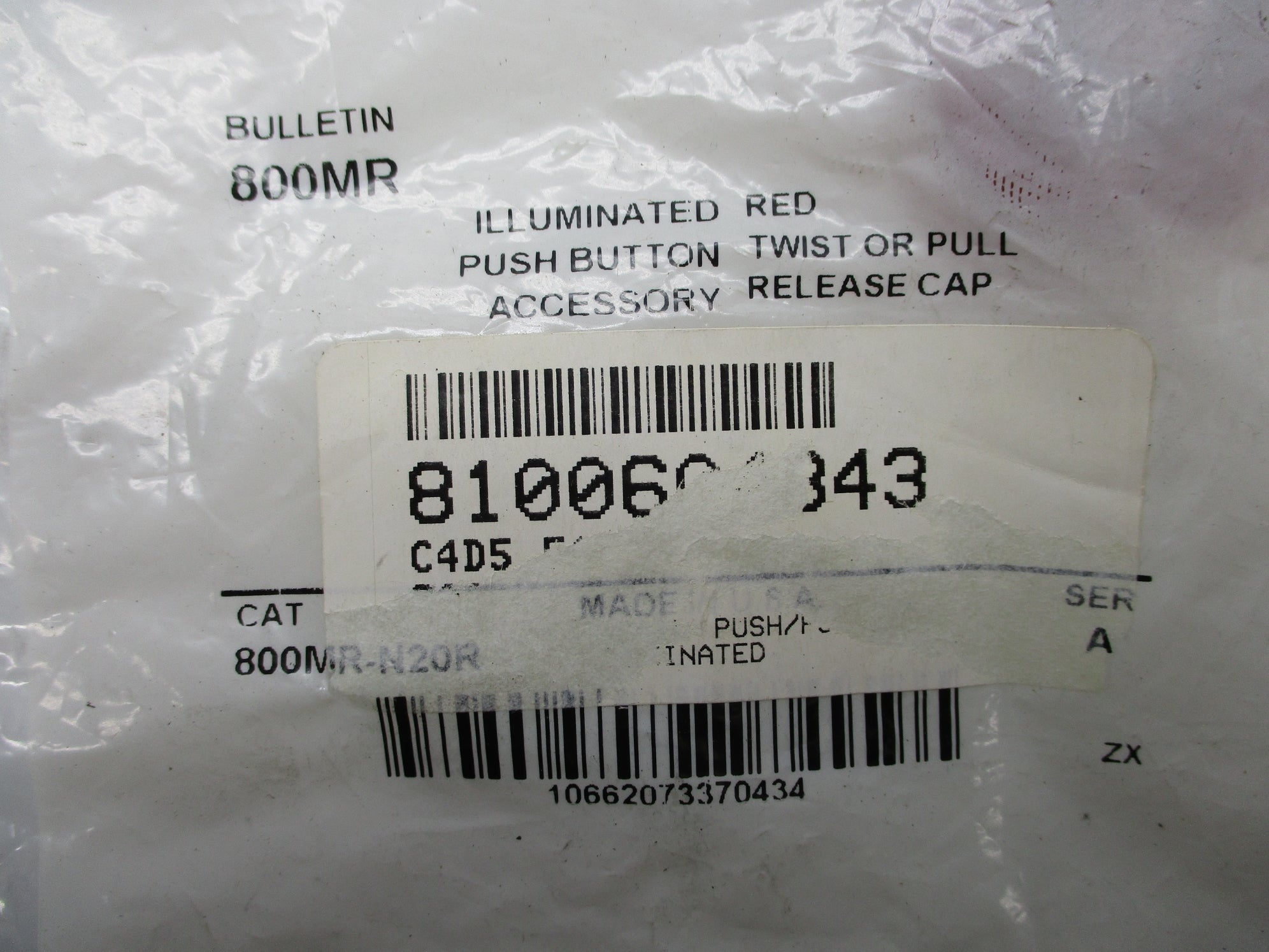 INDUSTRIAL SPARE PART 800MR-N20R SER. A NSMP