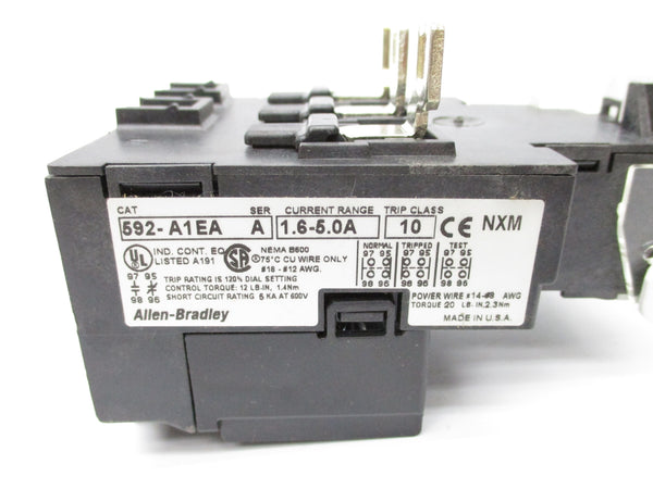 ALLEN BRADLEY 592-A1EA SER. A 1.6-5.0A NSNP