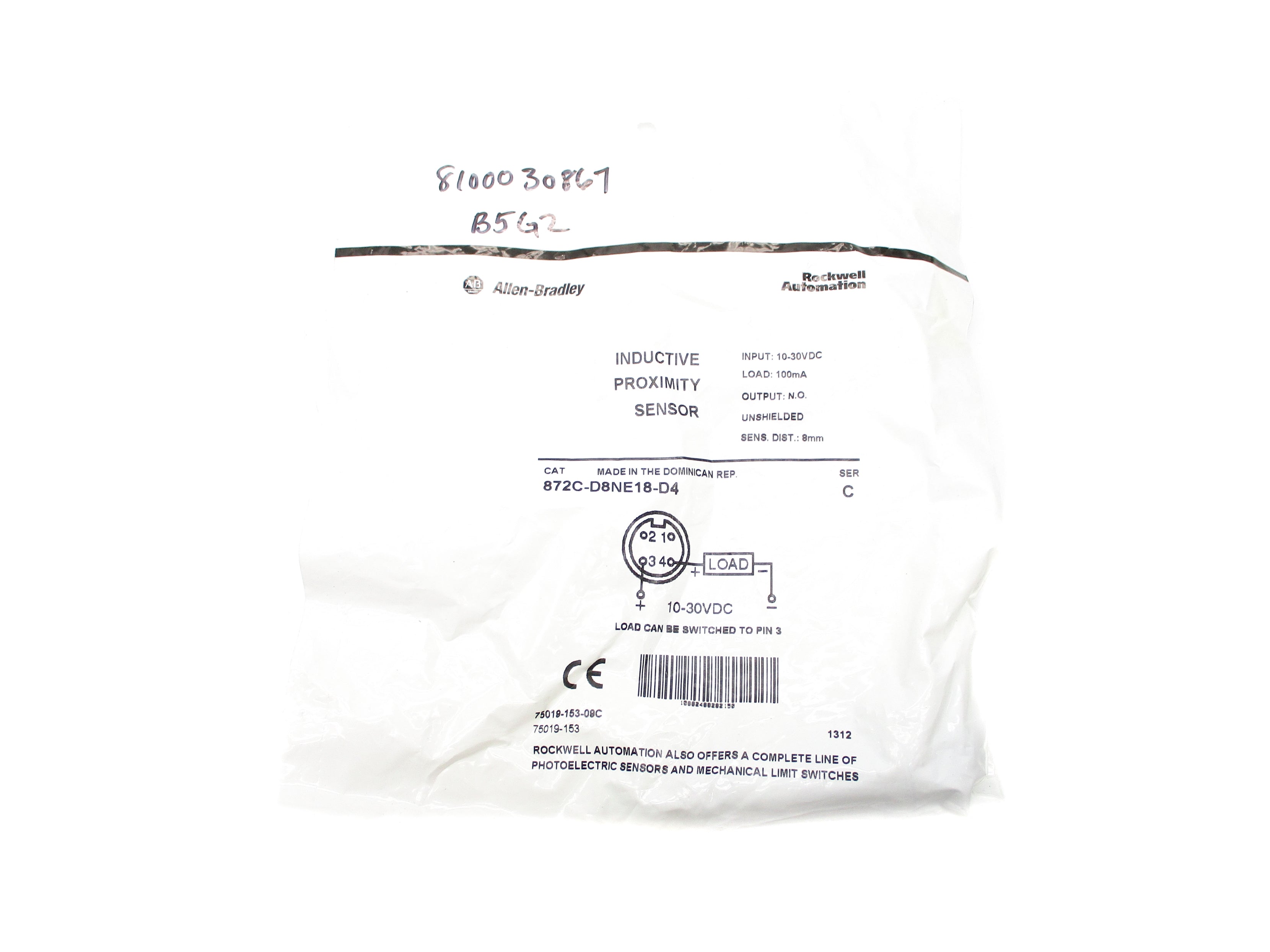 INDUSTRIAL SPARE PART 872C-D8NE18-D4 SER. C 10-30VDC NSMP