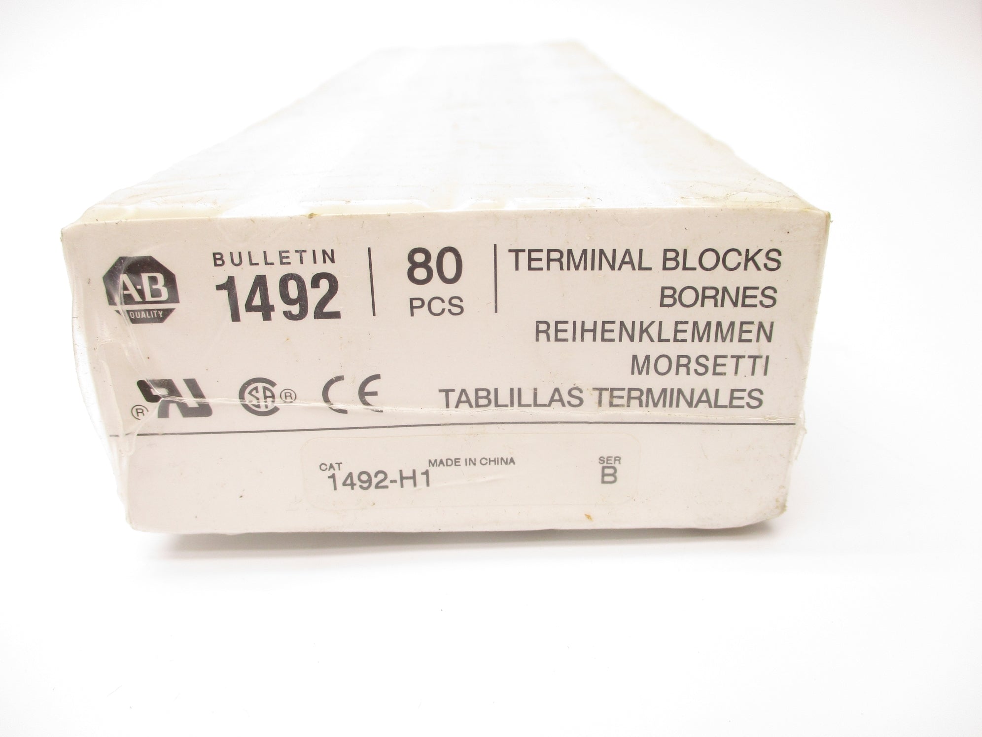 ALLEN BRADLEY 1492-H1 SER. B (PKG OF 80) (WH) NSMP