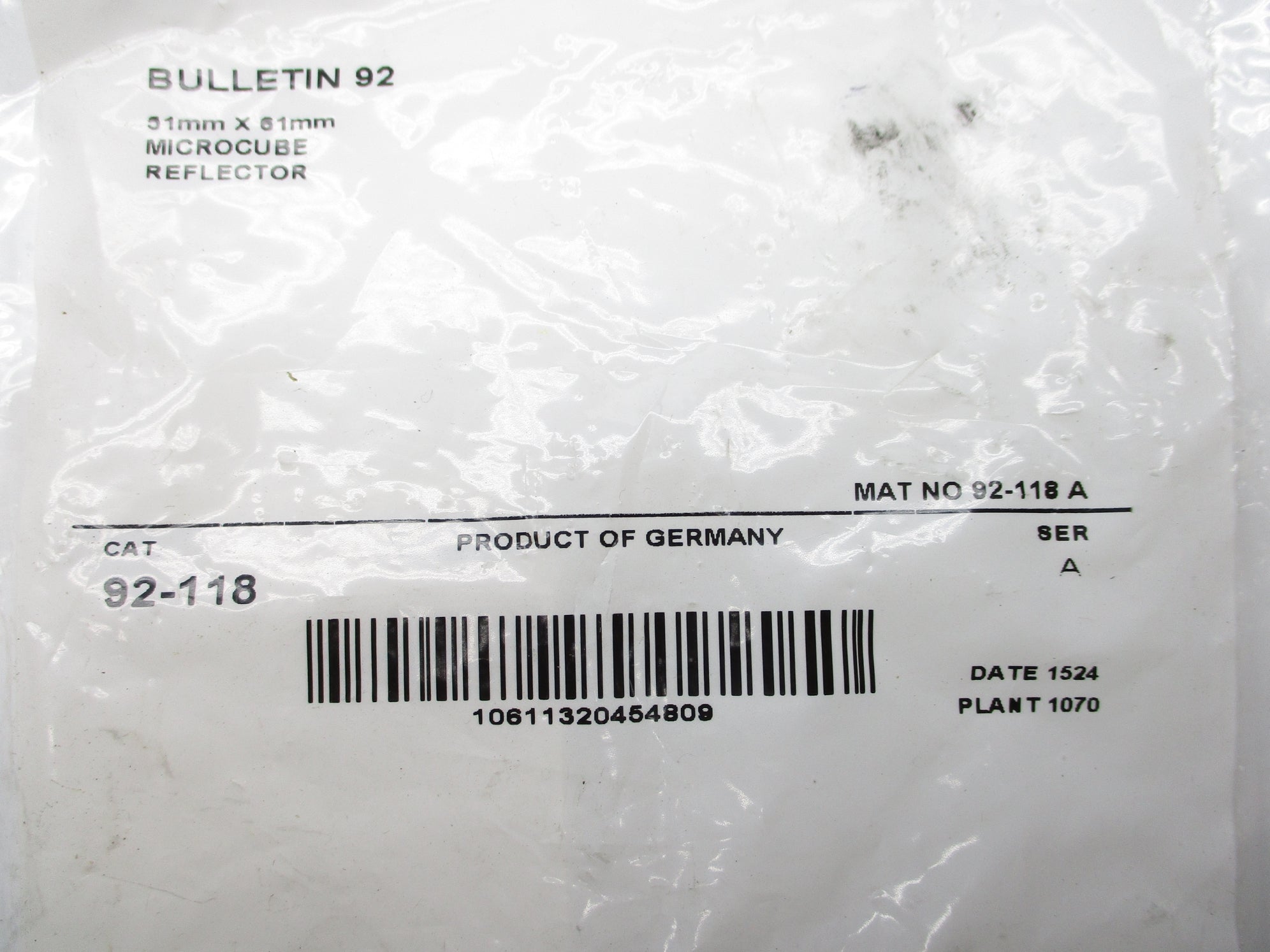 INDUSTRIAL SPARE PART 92-118 SER. A NSMP
