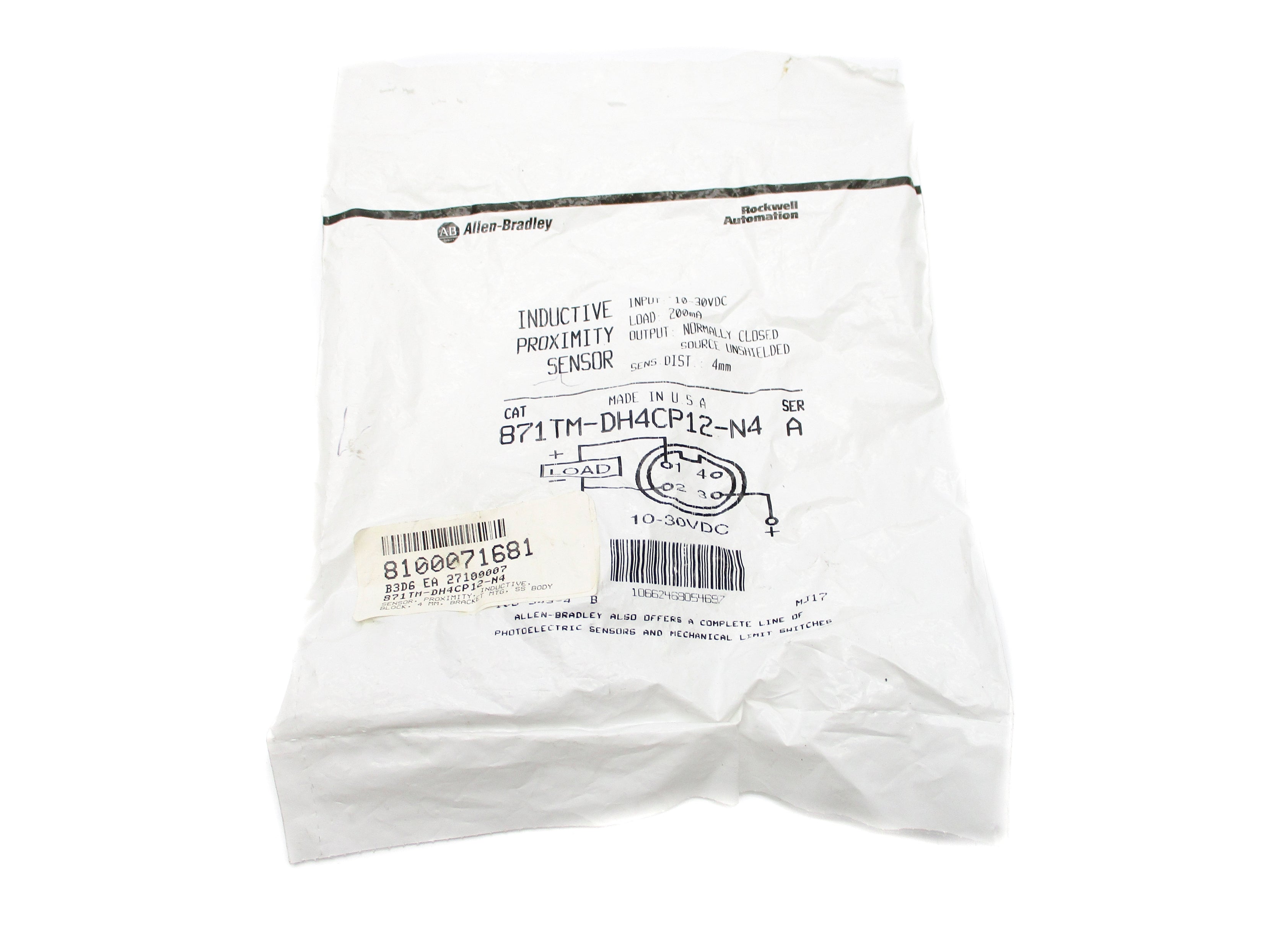 INDUSTRIAL SPARE PART 871TM-DH4CP12-N4 SER. A NSMP
