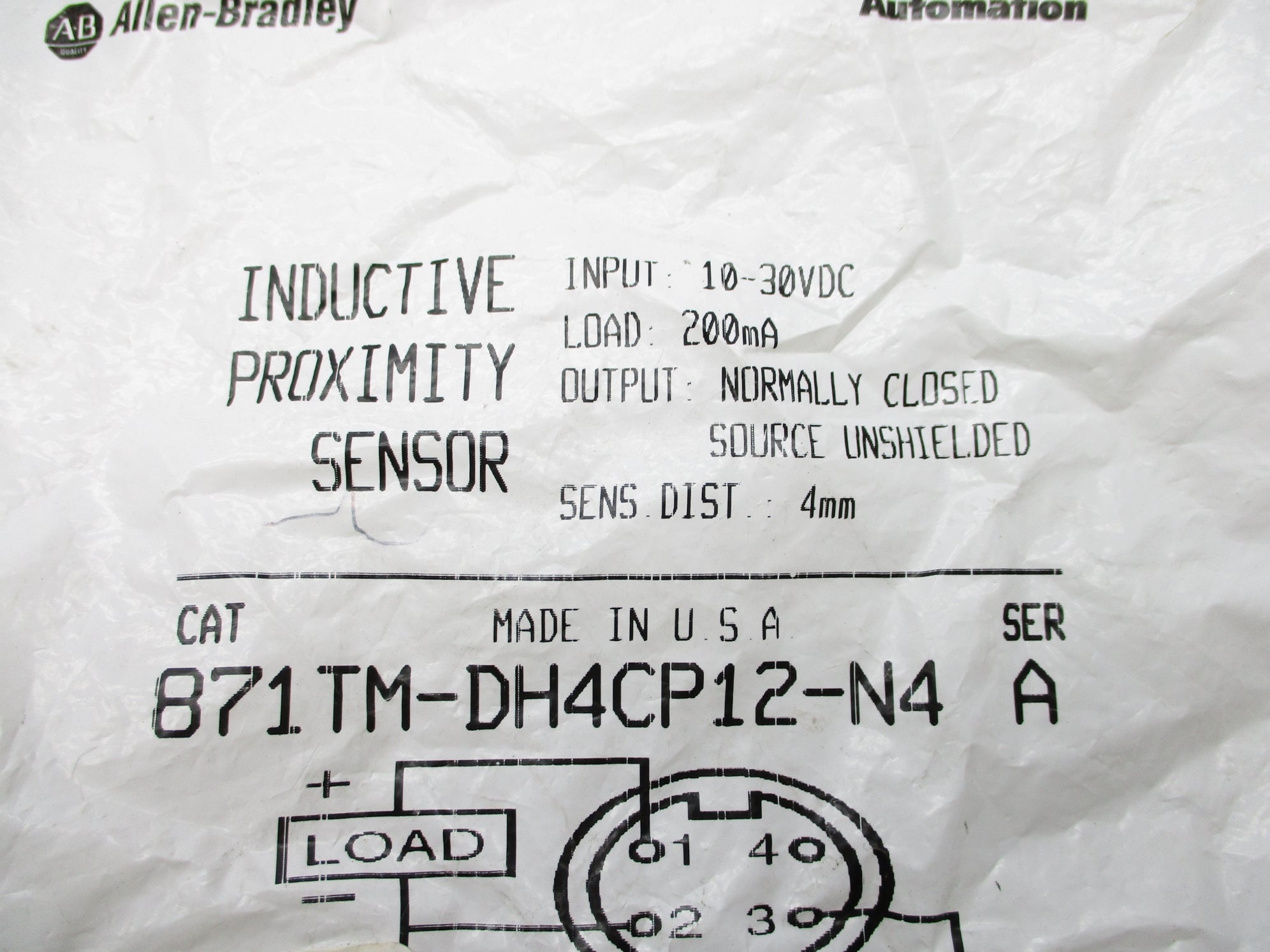 INDUSTRIAL SPARE PART 871TM-DH4CP12-N4 SER. A NSMP