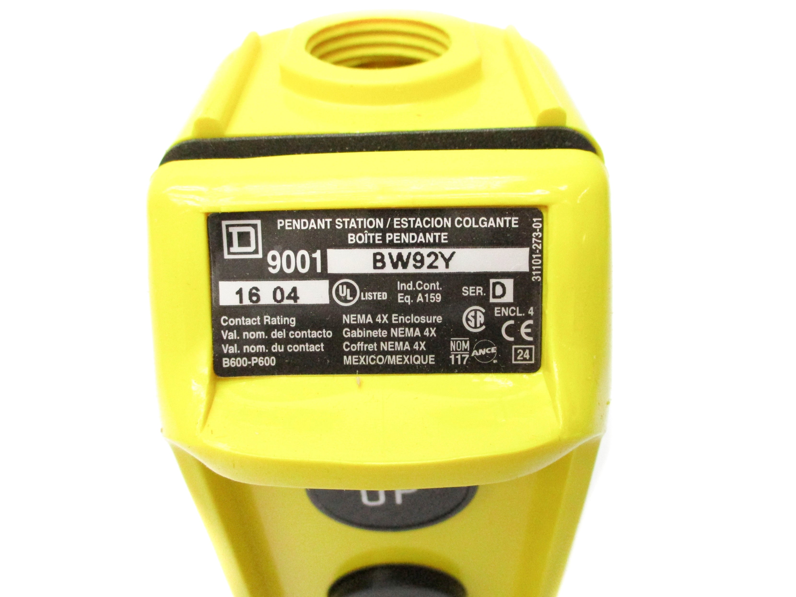 SQUARE D 9001BW92Y SER. D NSNP