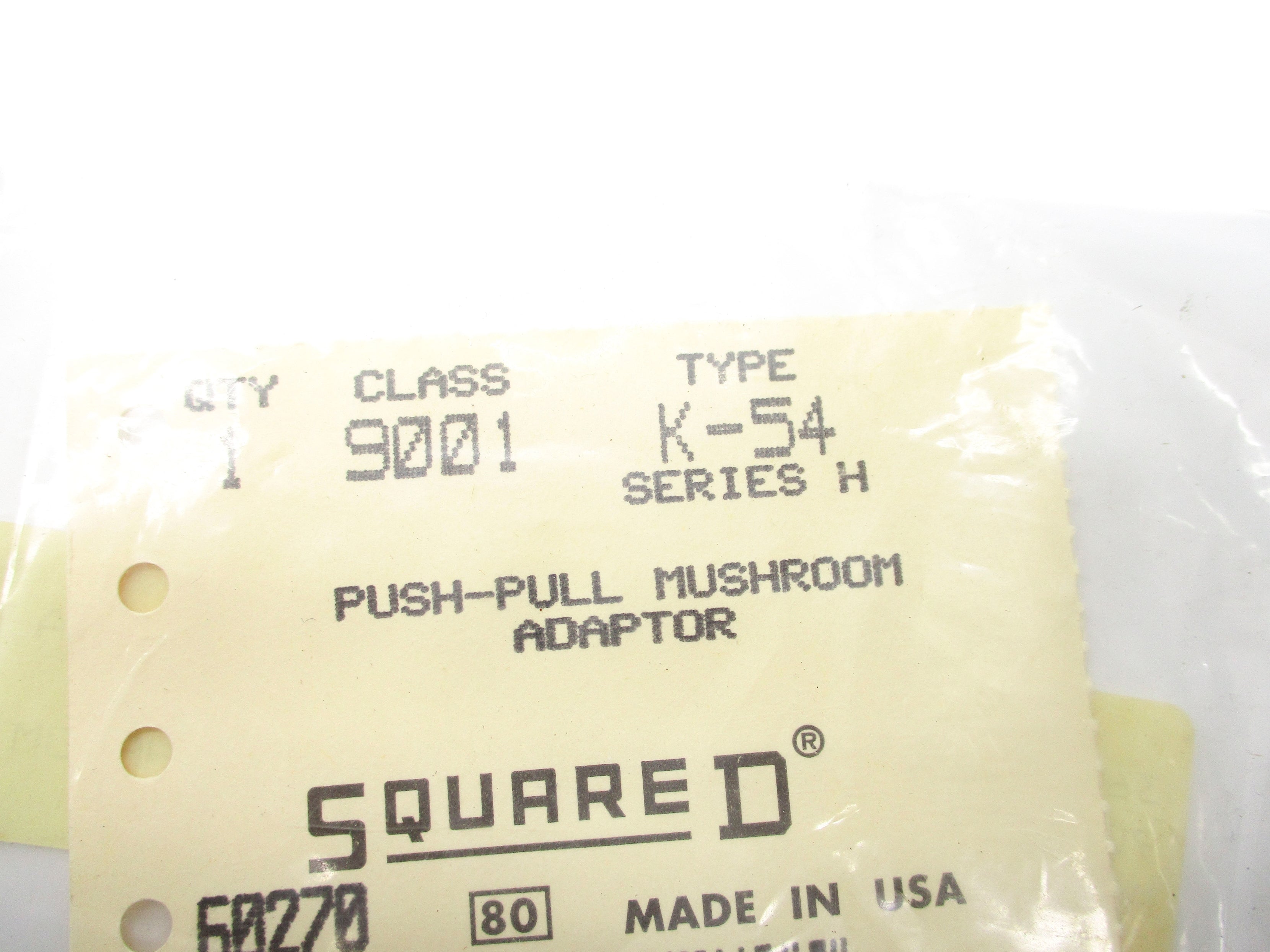 SQUARE D 9001K54 SER. H NSMP