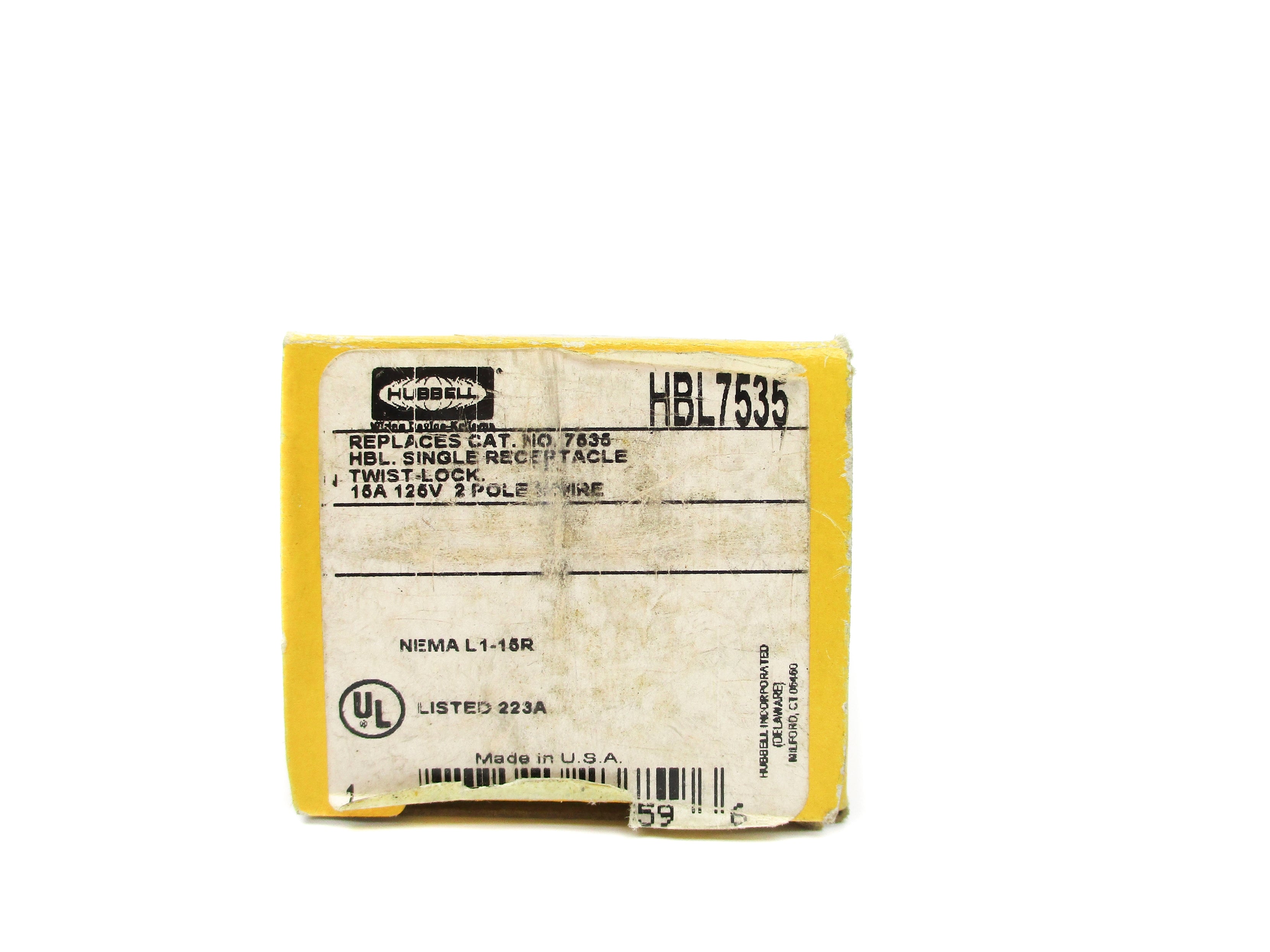 HUBBELL HBL7535 125V 15A NSMP