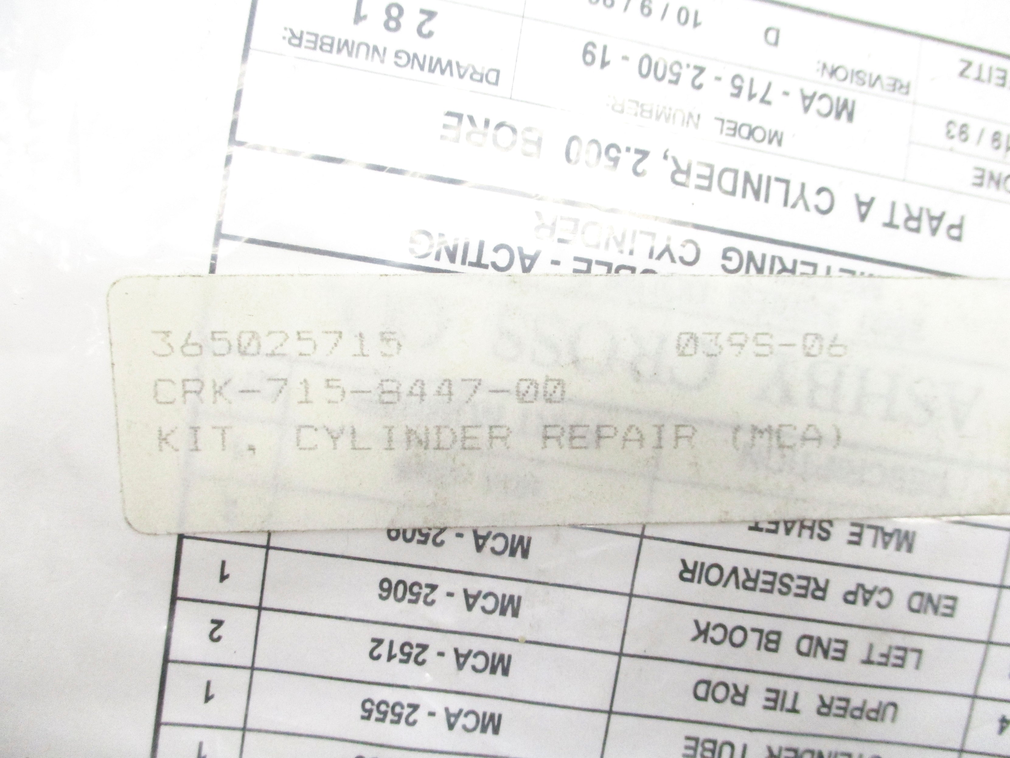 SPARE PART KIT CRK-715-8447-00 NSMP