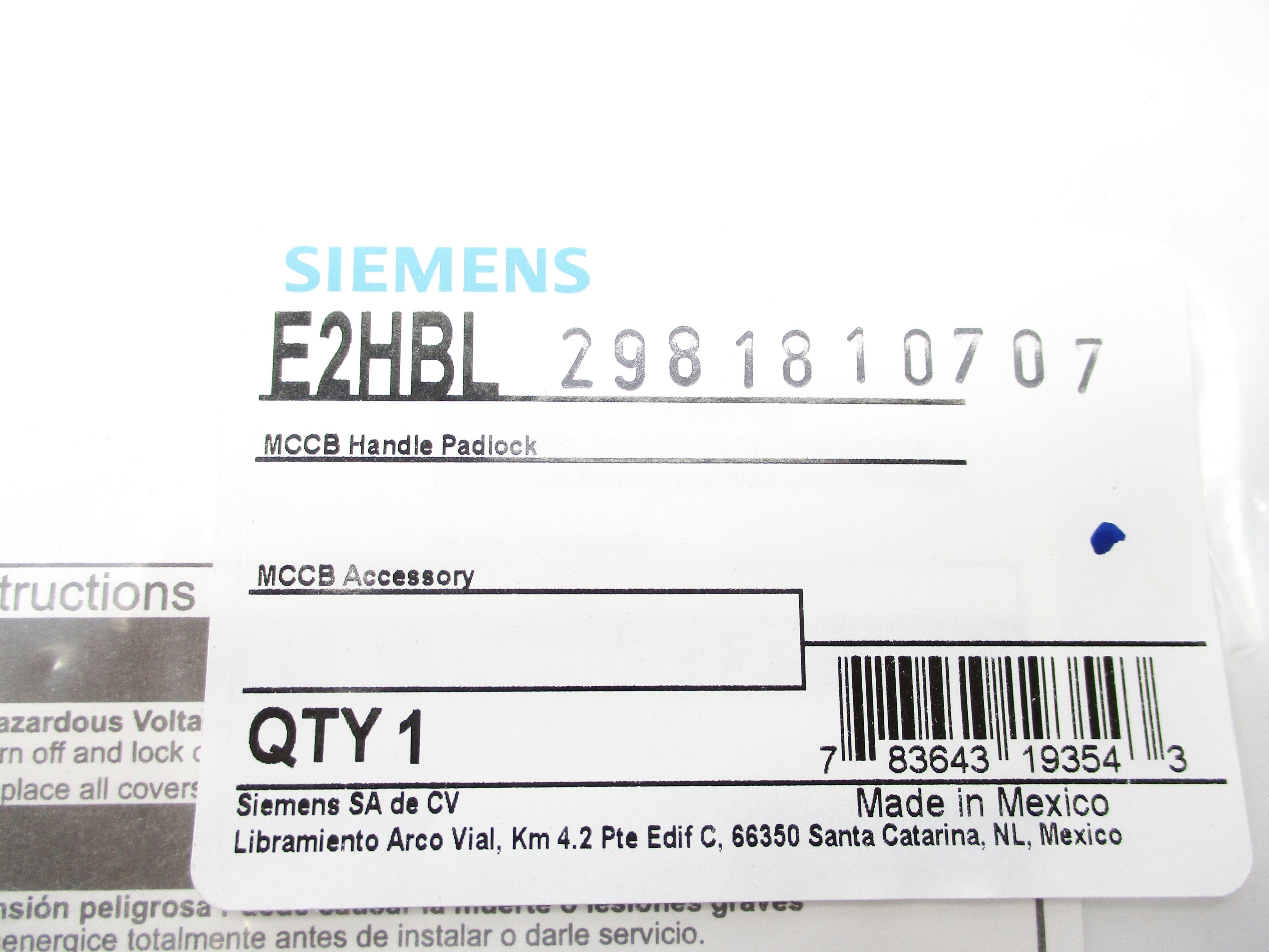 SIEMENS E2HBL NSMP