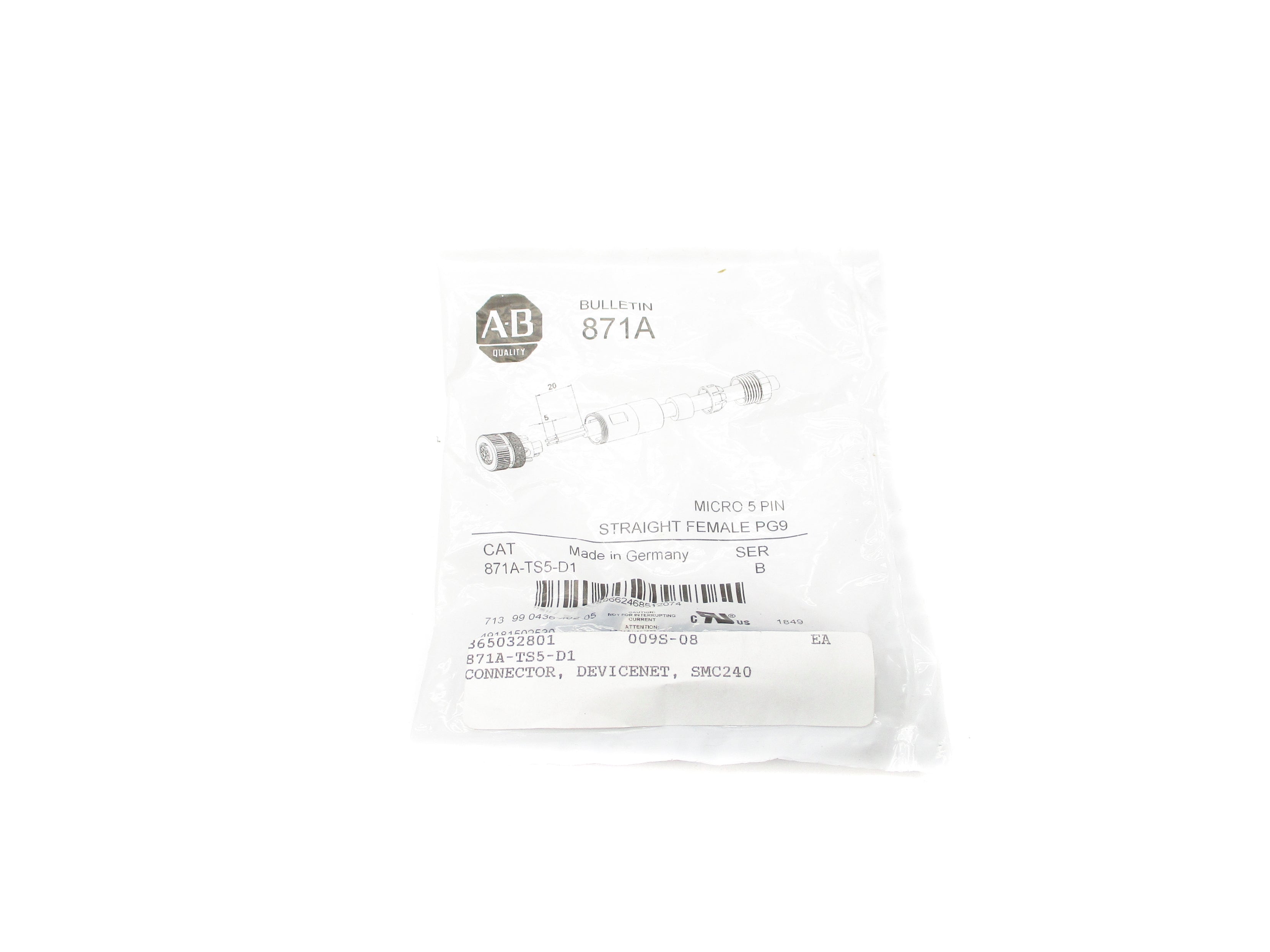 INDUSTRIAL SPARE PART 871A-TS5-D1 SER. B NSMP