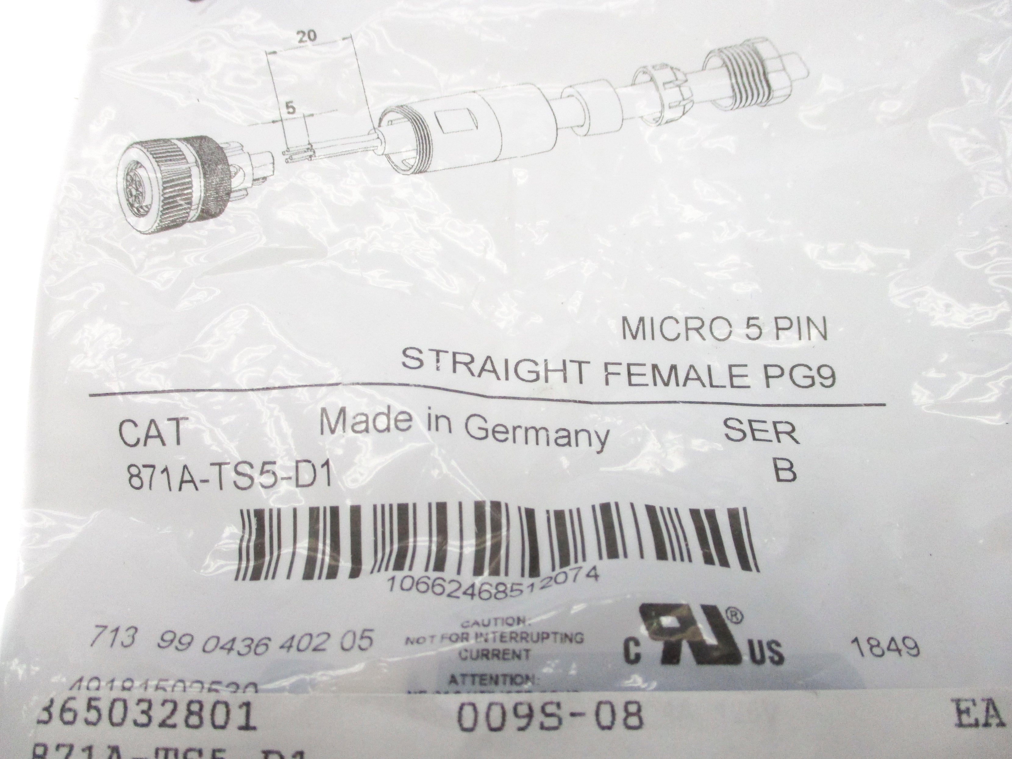 INDUSTRIAL SPARE PART 871A-TS5-D1 SER. B NSMP