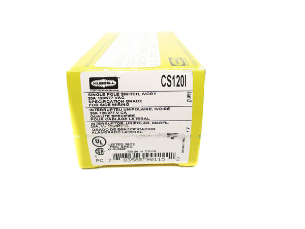 HUBBELL CS120I 120/277VAC 20A NSMP
