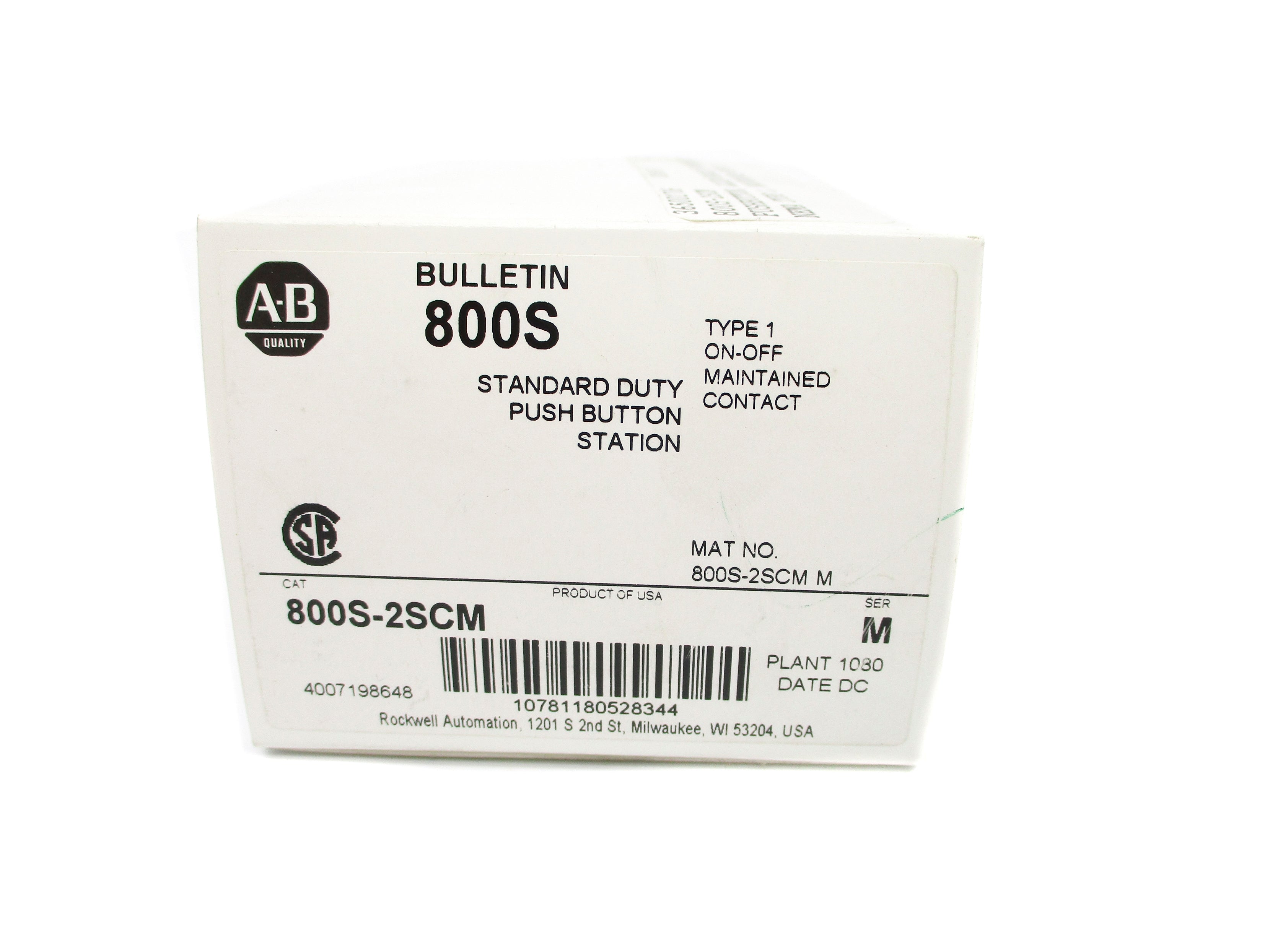 INDUSTRIAL SPARE PART 800S-2SCM SER. M (WH) NSMP