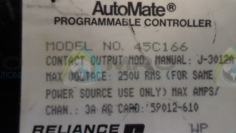 RELIANCE ELECTRIC 45C166 UNMP