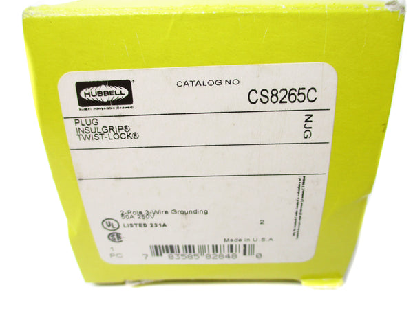 HUBBELL CS8265C 250VAC 50A NSMP