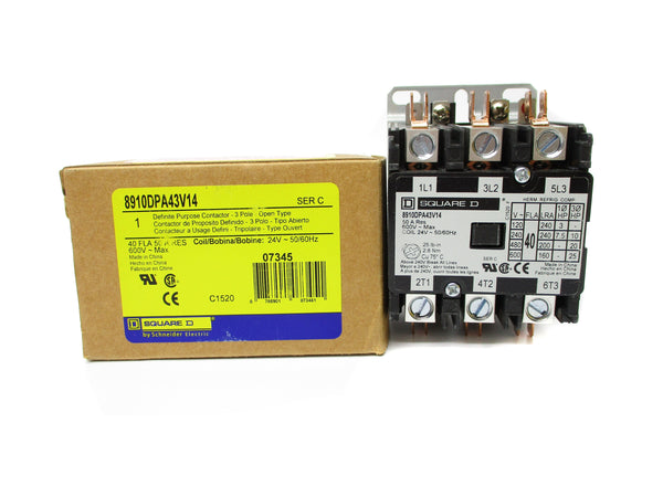 SQUARE D 8910DPA43V14 SER. C 24V NSMP