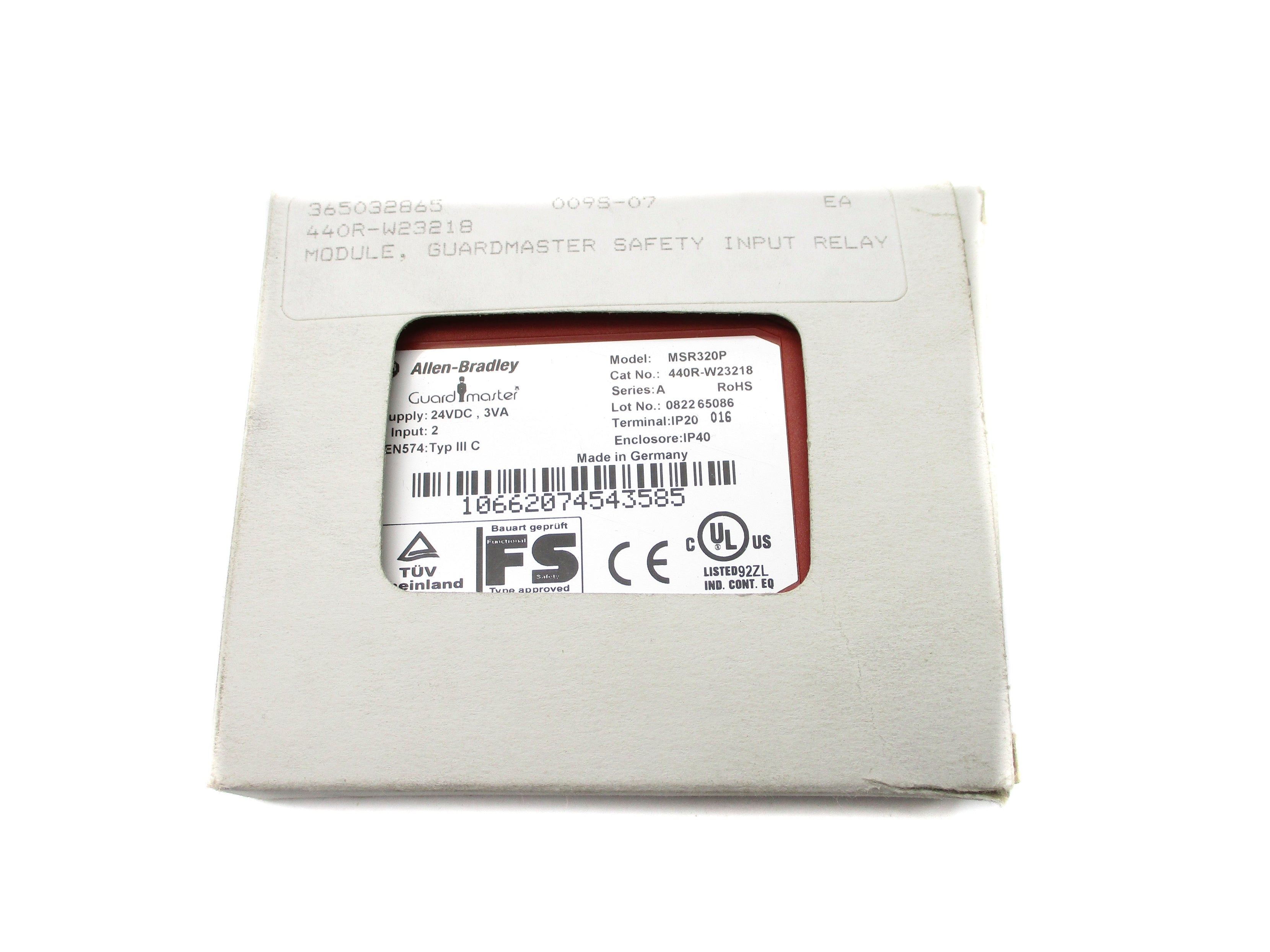 ALLEN BRADLEY 440R-W23218 SER. A 24VDC (WH) NSMP