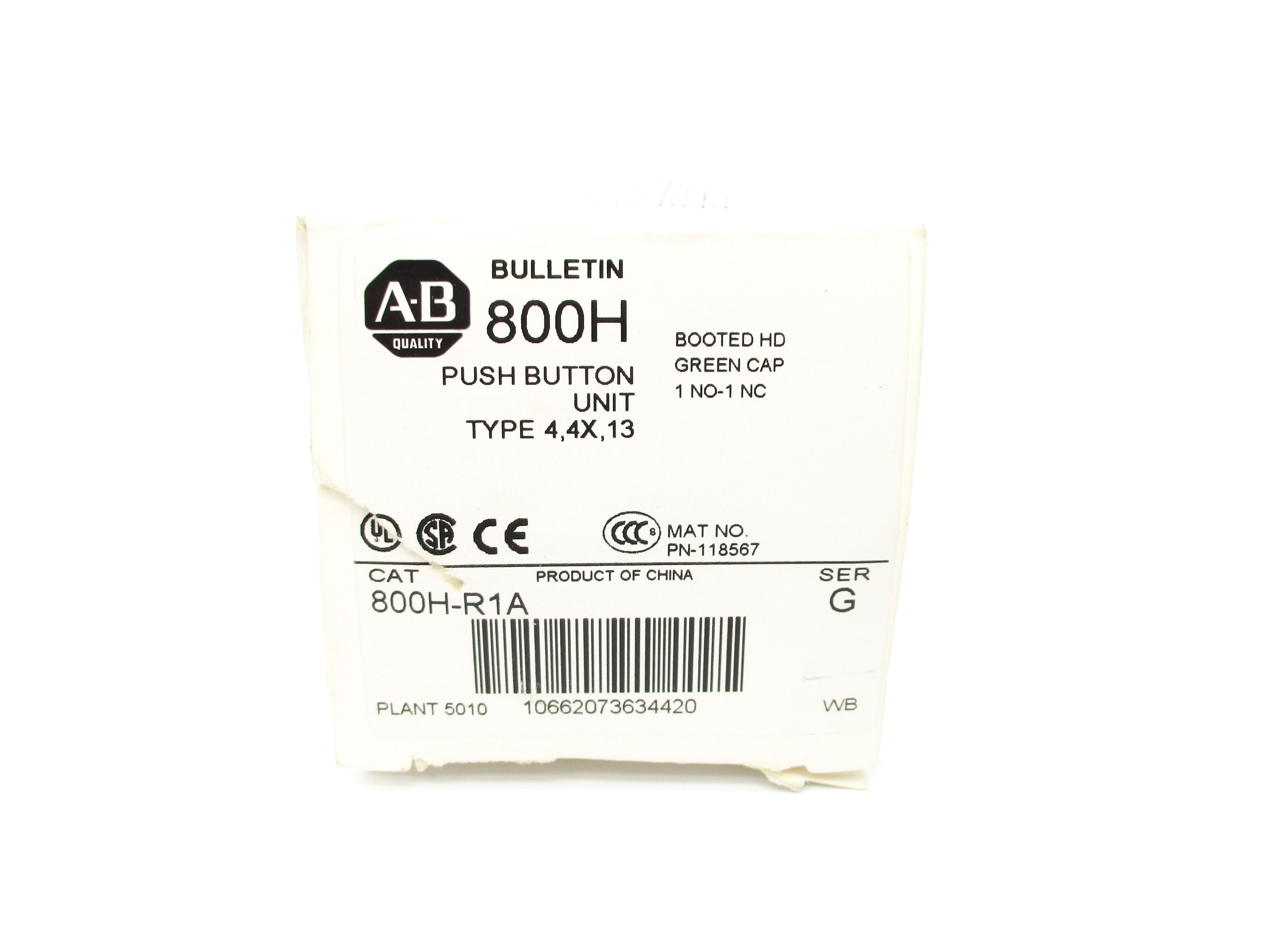INDUSTRIAL SPARE PART 800H-R1A SER. G (WH) NSMP