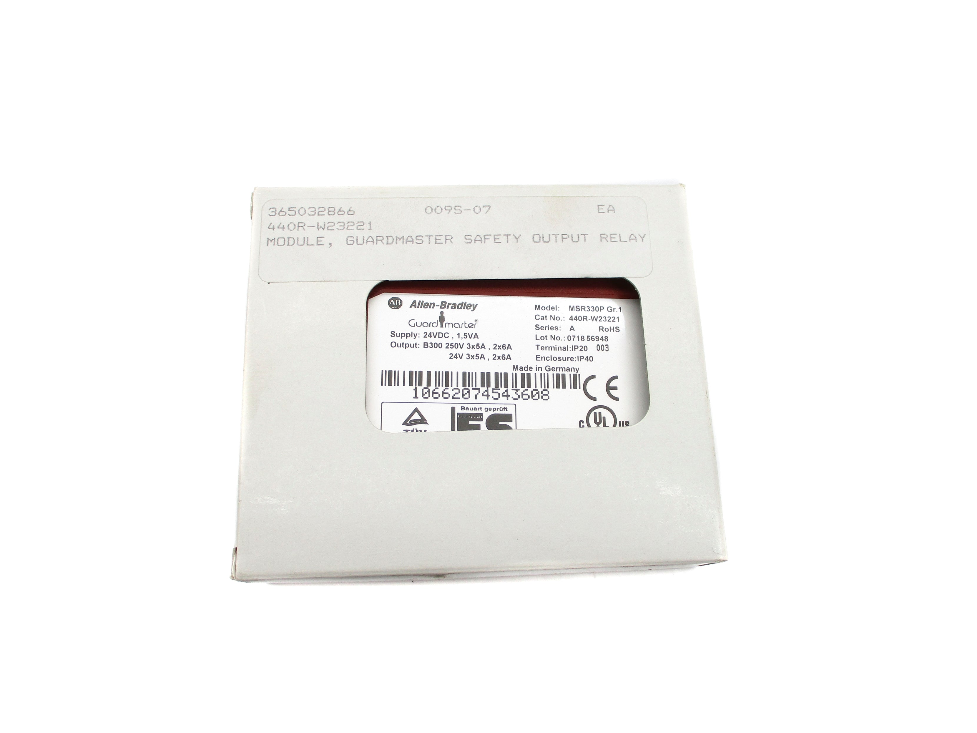ALLEN BRADLEY 440R-W23221 SER. A 24VDC (WH) NSMP