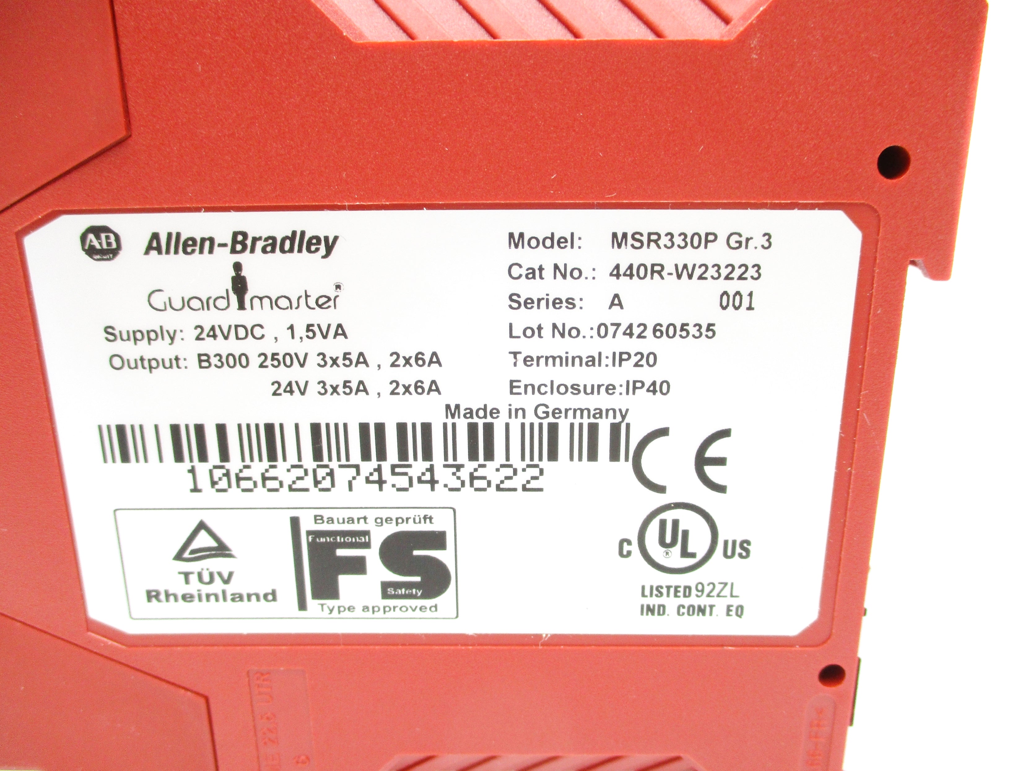INDUSTRIAL SPARE PART 440R-W23223 SER. A 24VDC NSNP