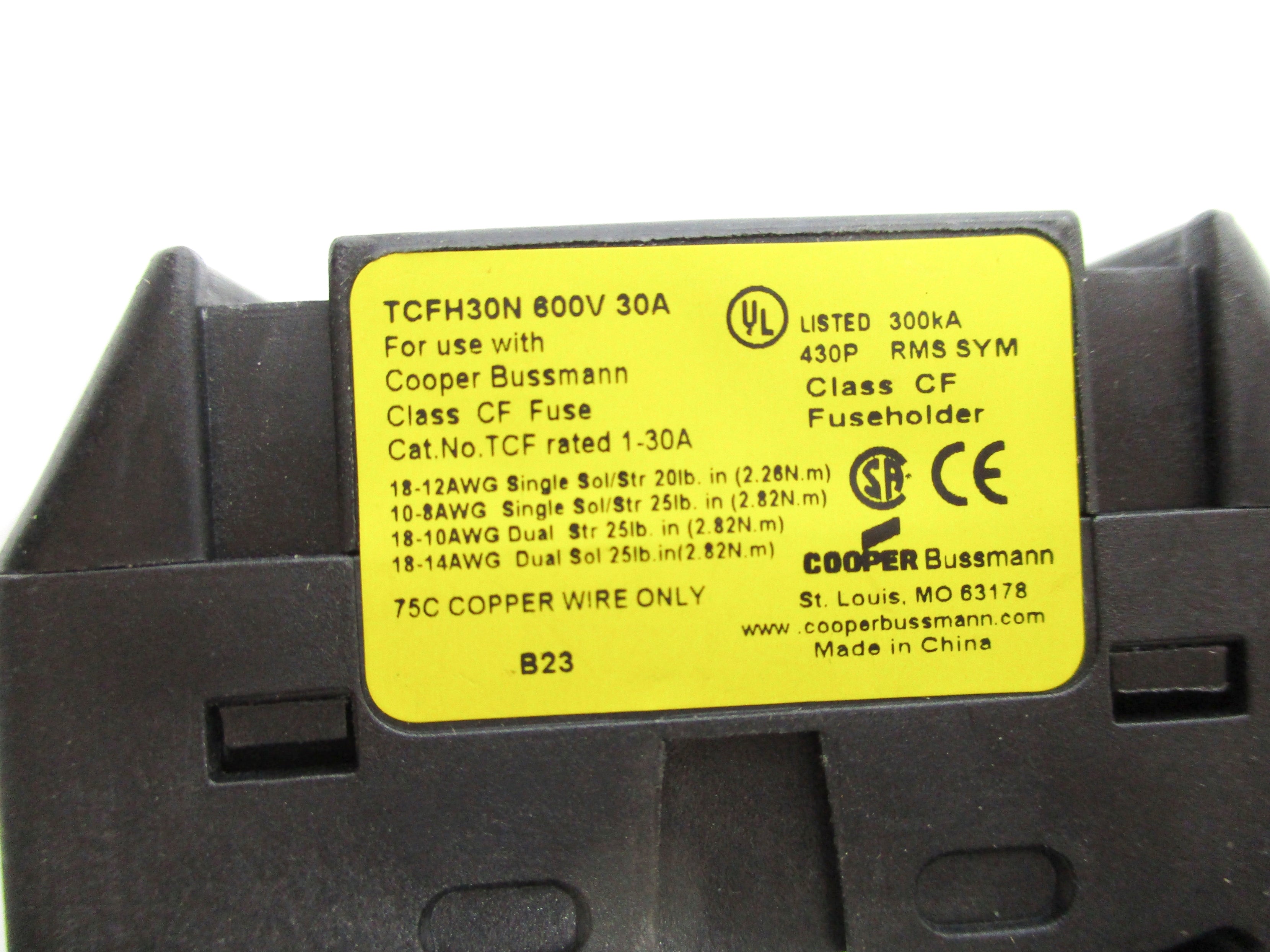 BUSSMANN TCFH30N 600VAC 30A NSNP