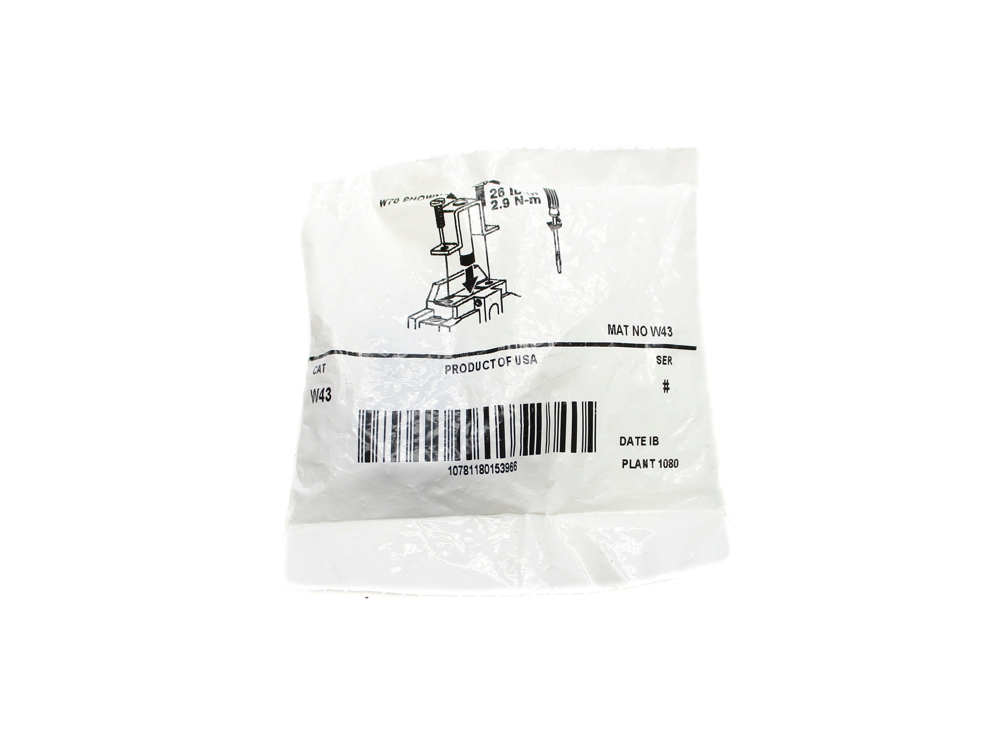 INDUSTRIAL SPARE PART W43 NSMP