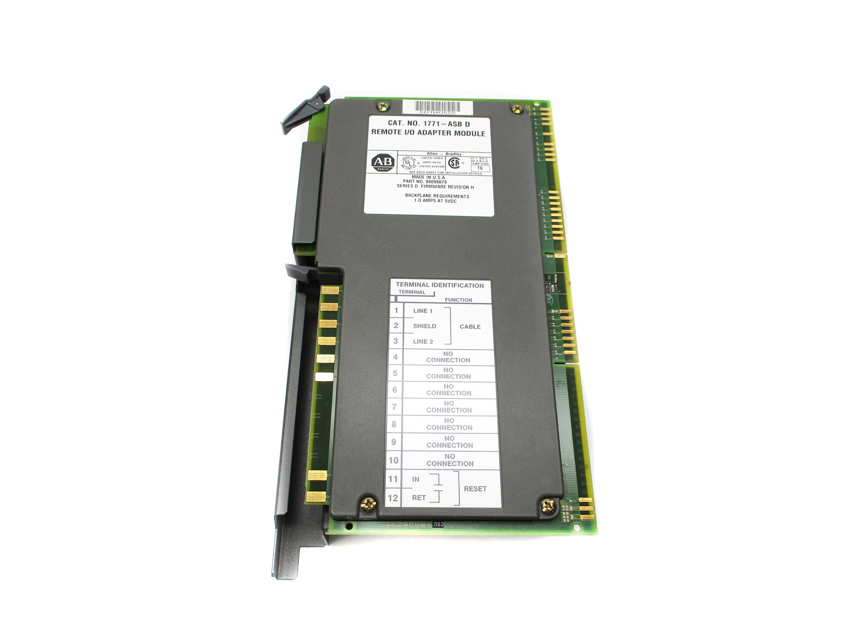 ALLEN BRADLEY 1771-ASB SER. D F/W H UNMP