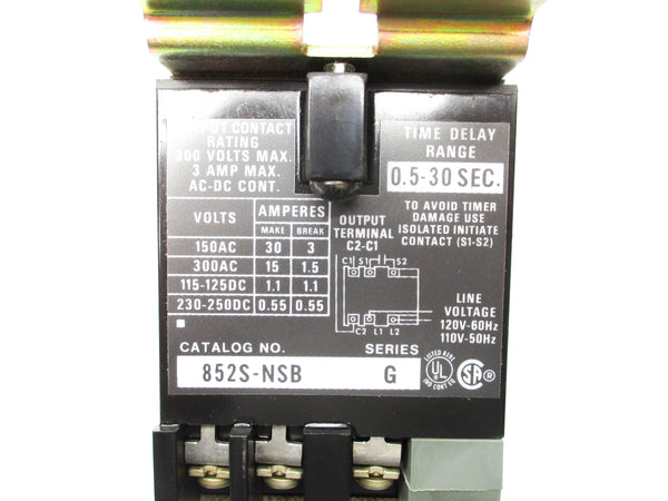 ALLEN BRADLEY 852S-NSB SER. G 300V 3A 0.5-30S NSNP