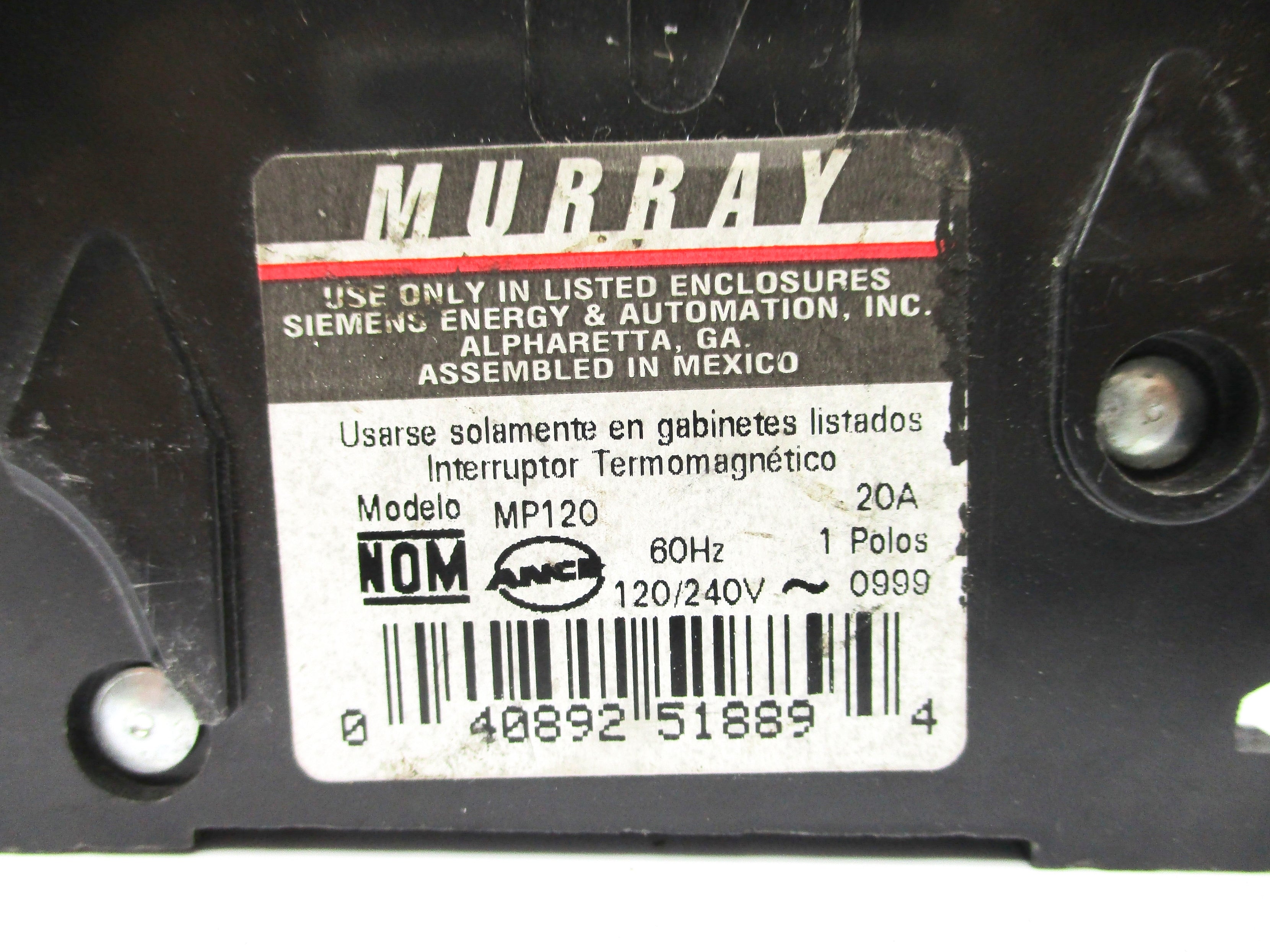 MURRAY MP120 120/240V 20A NSNP