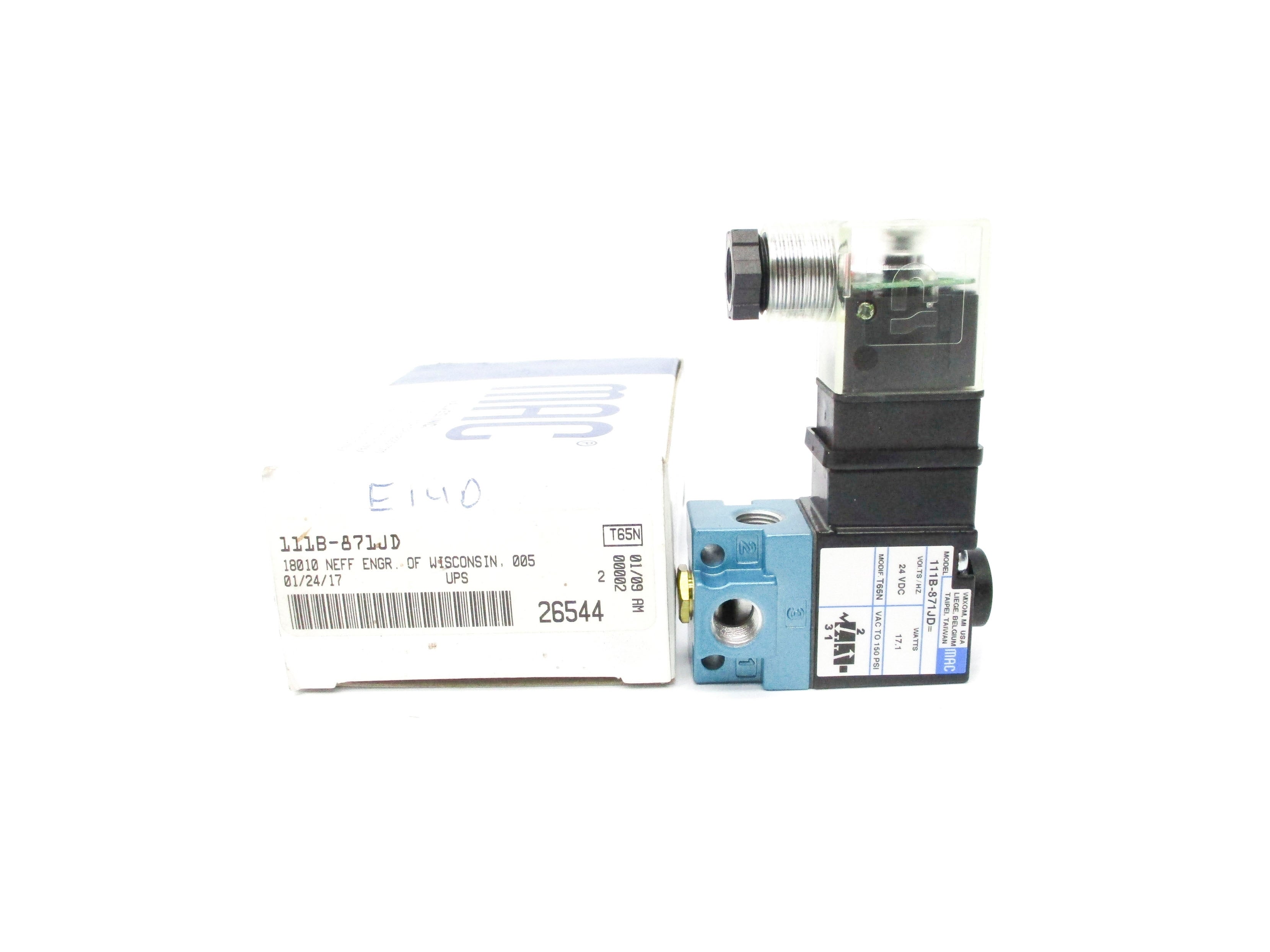 MAC 111B-871JD 24VDC 150PSI NSMP