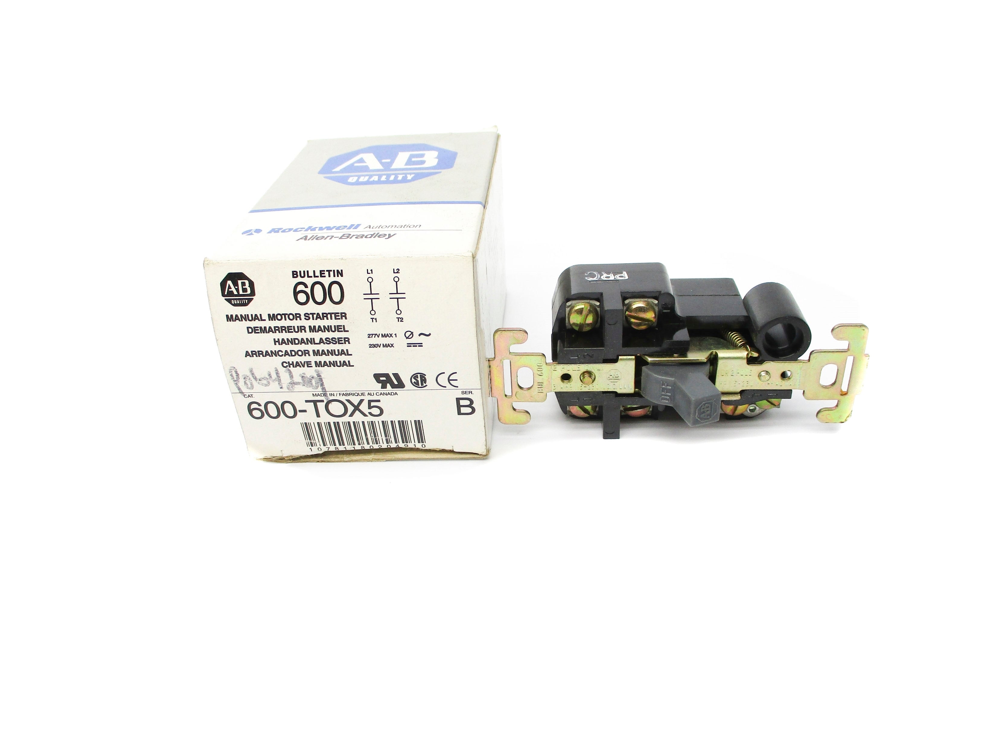 ALLEN BRADLEY 600-TOX5 SER. B 277V (GY/BL) NSMP