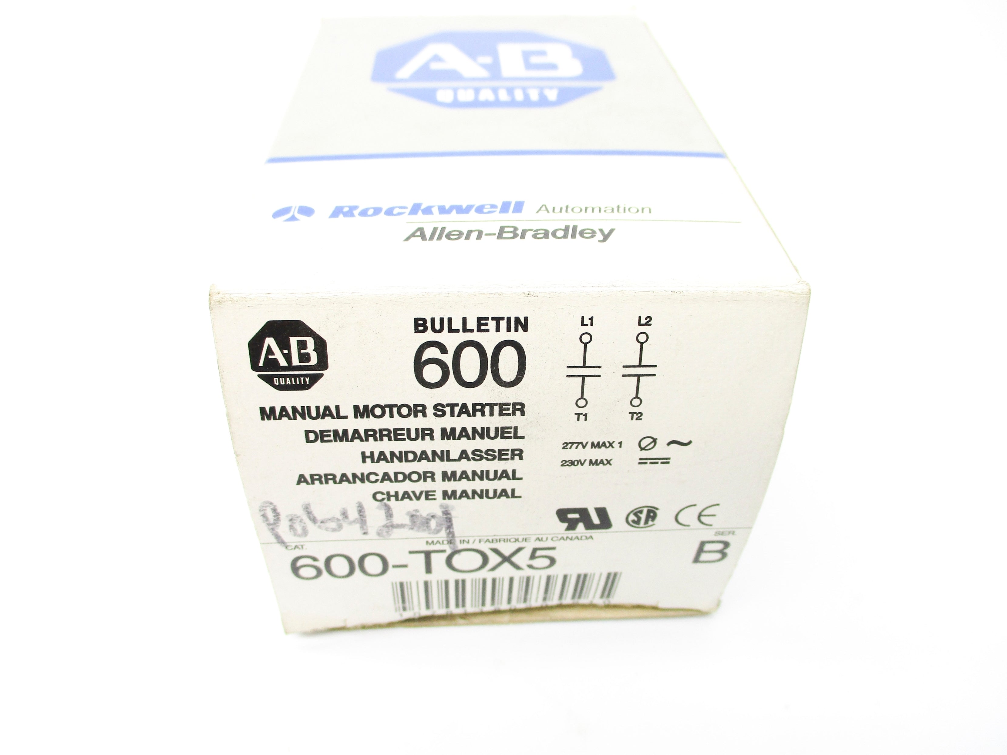 ALLEN BRADLEY 600-TOX5 SER. B 277V (GY/BL) NSMP