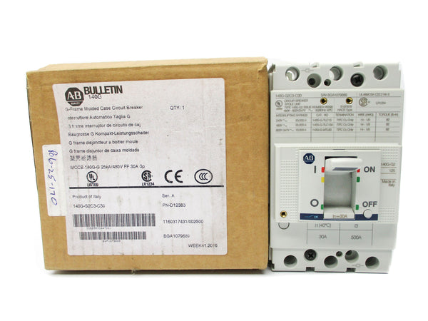 ALLEN BRADLEY 140G-G2C3-C30 SER. A 480V 30A NSMP