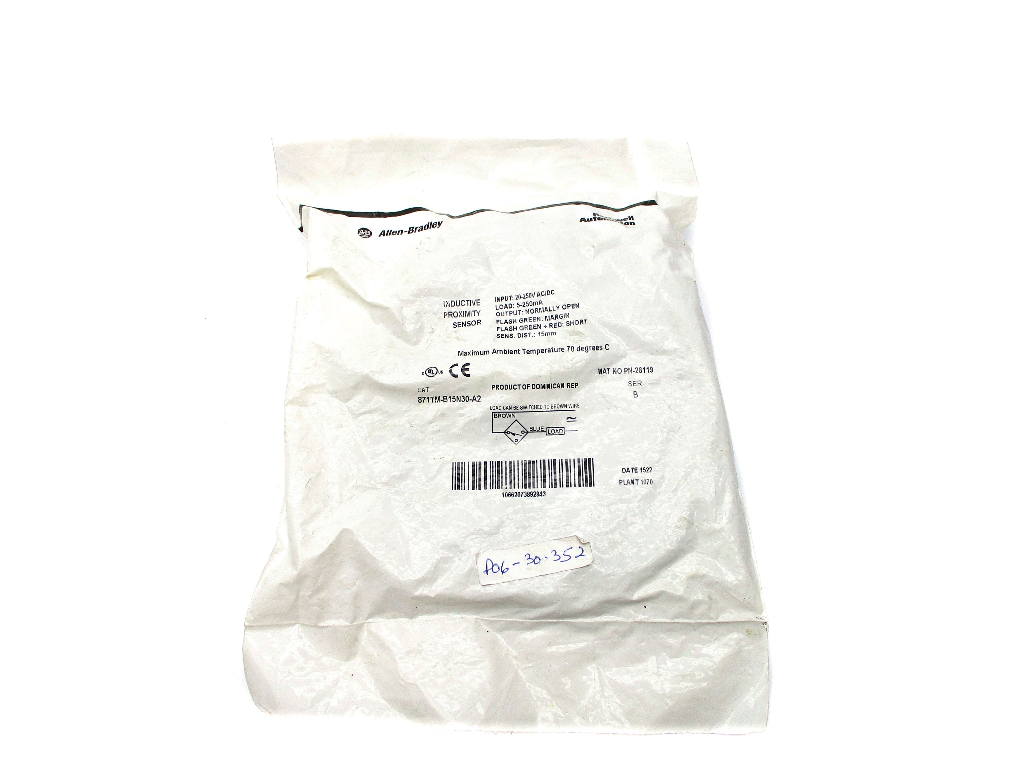 INDUSTRIAL SPARE PART 871TM-B15N30-A2 SER. B NSMP