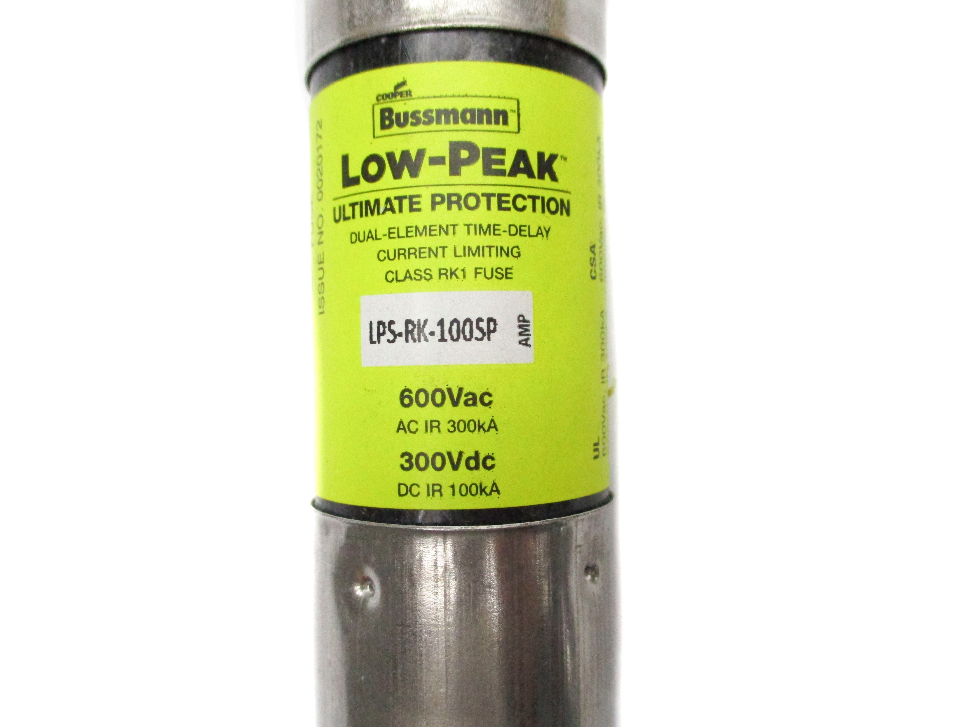 BUSSMANN LPS-RK-100SP 600VAC 100A NSNP