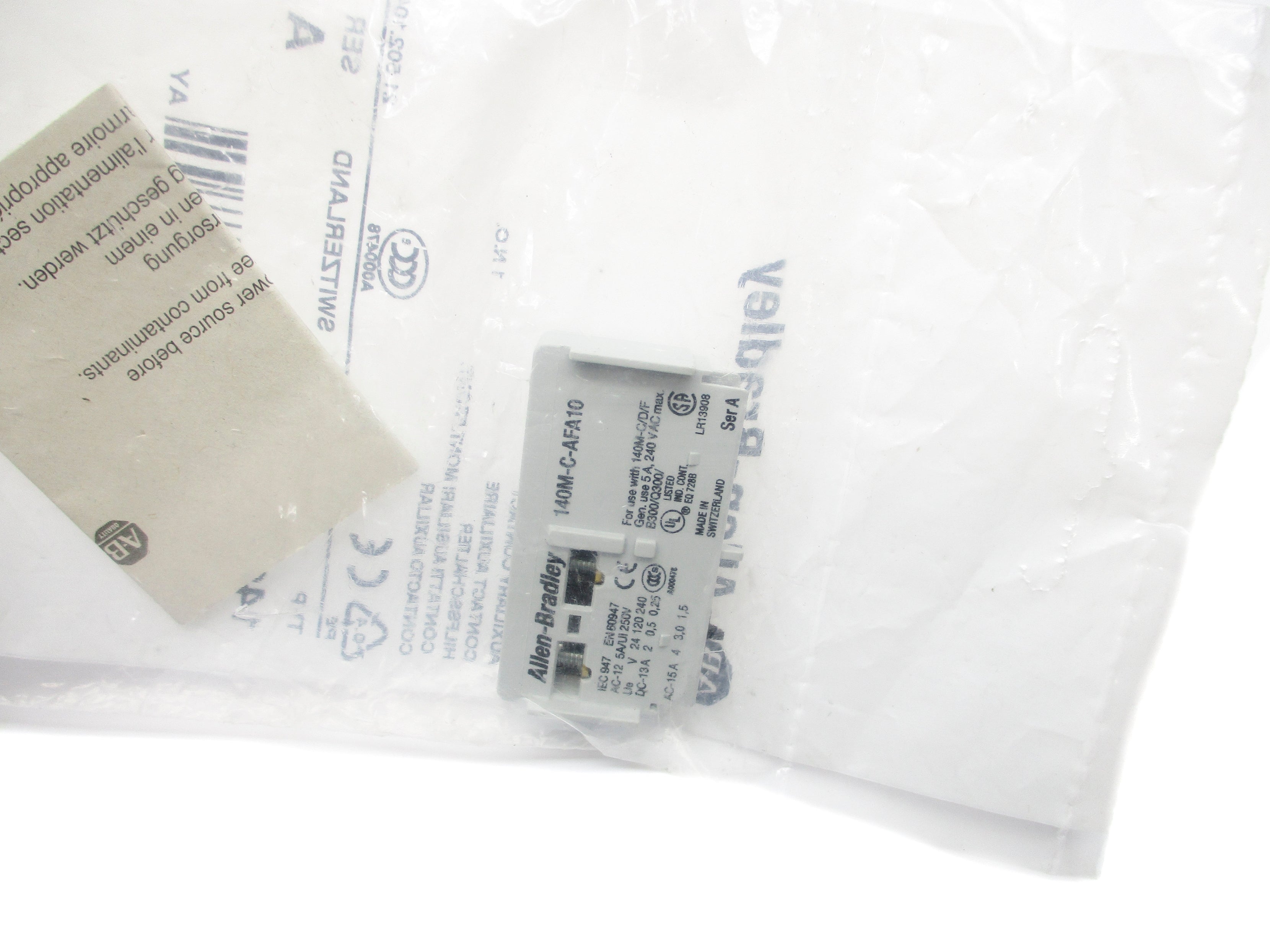 INDUSTRIAL SPARE PART 140M-C-AFA10 SER. A 240VAC 5A NSMP