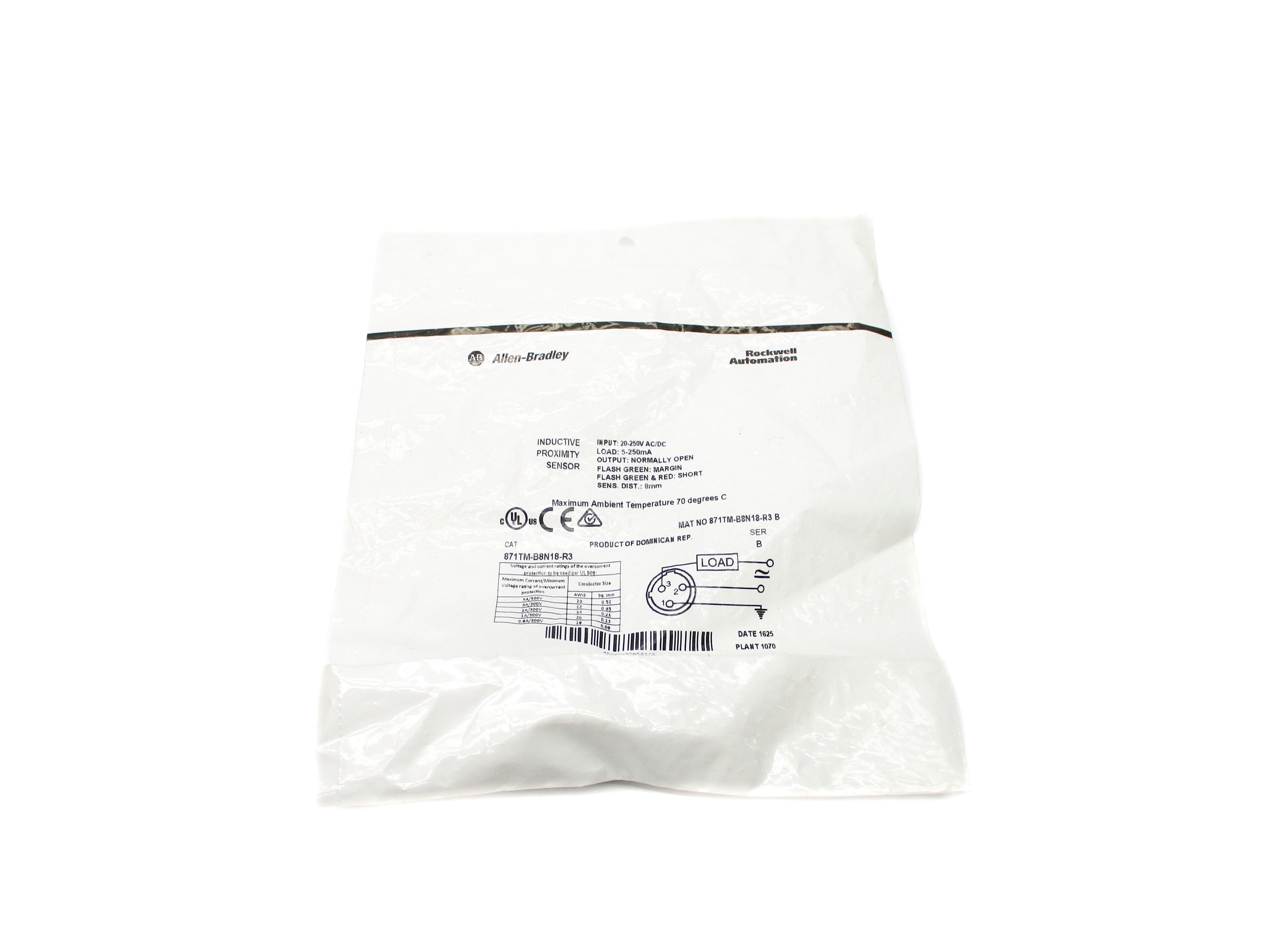 INDUSTRIAL SPARE PART 871TM-B8N18-R3 SER. B 20-250VAC/DC NSMP