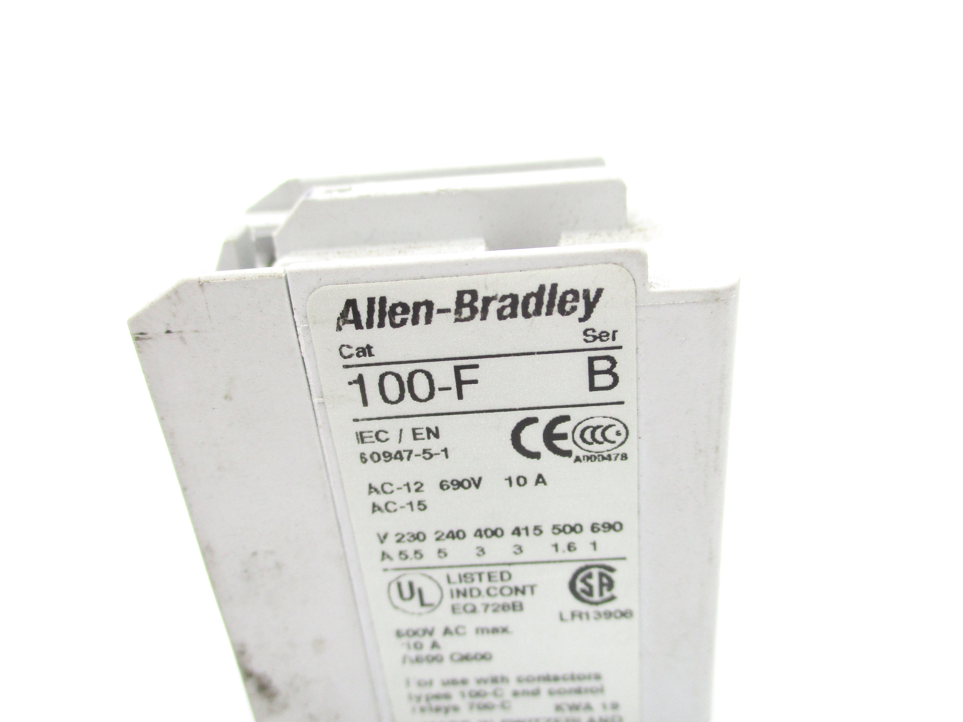 ALLEN BRADLEY 100-FA11 SER. B 600VAC 10A UNMP