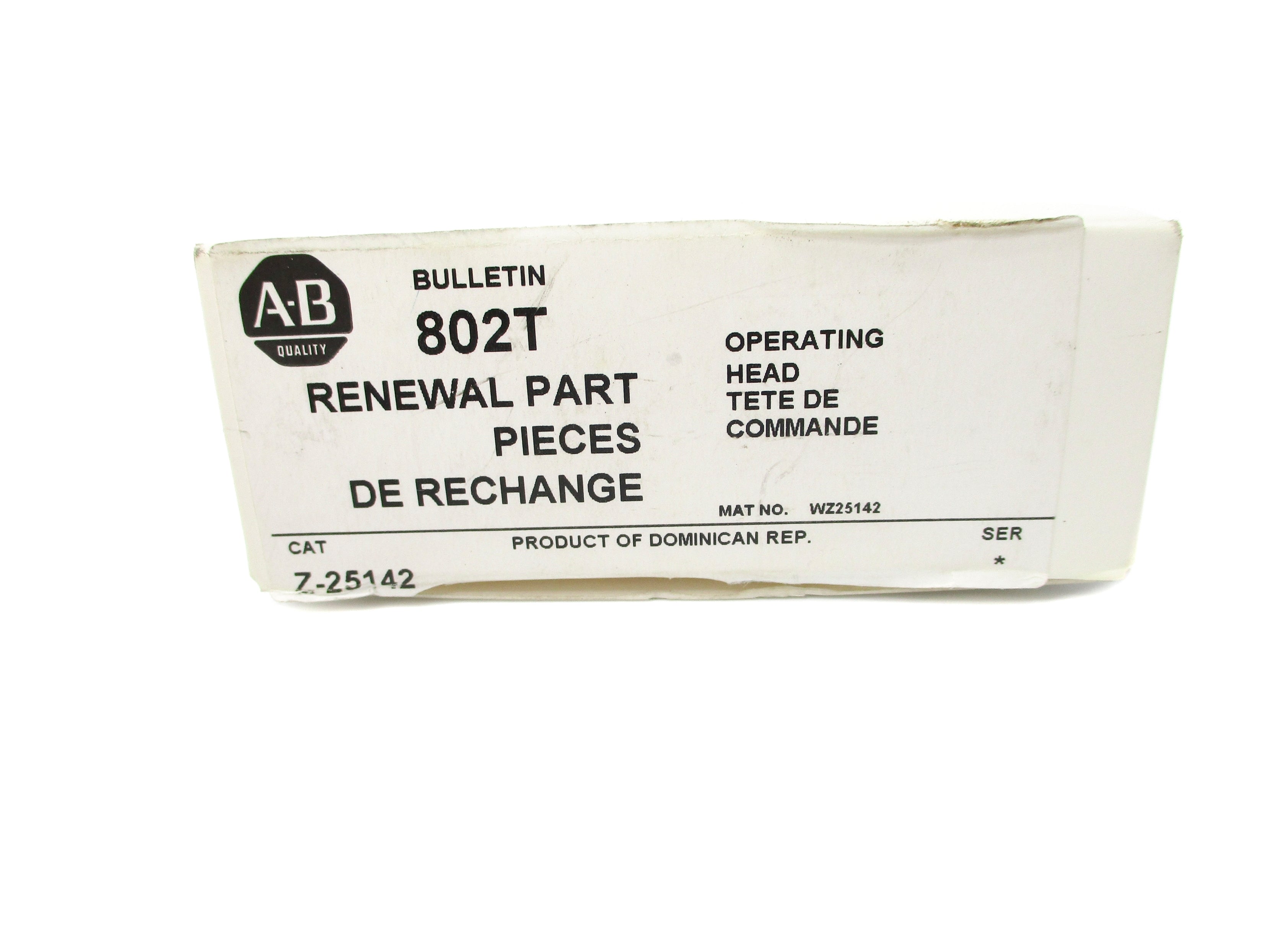 INDUSTRIAL SPARE PART Z-25142 (WH) NSMP