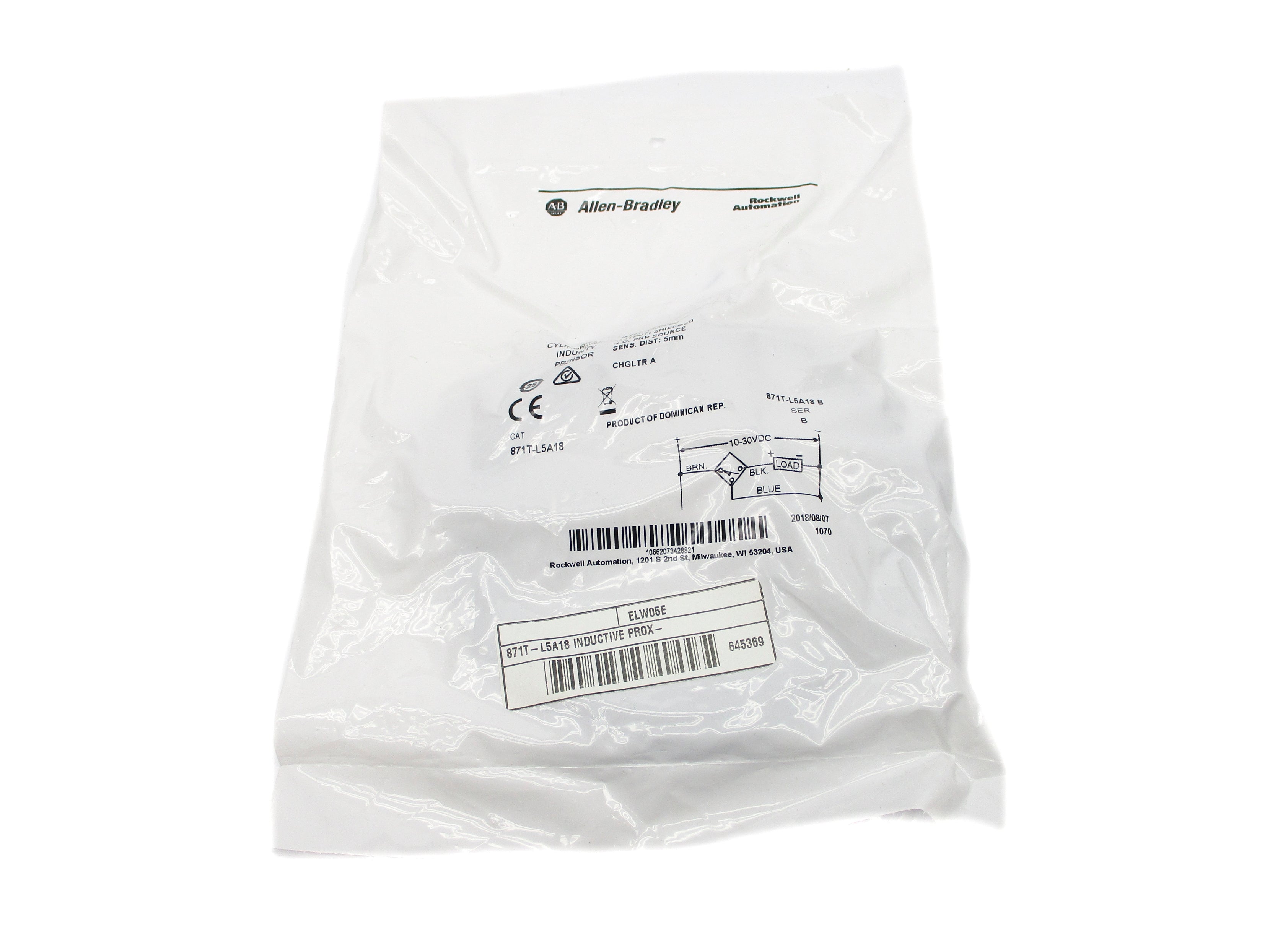 INDUSTRIAL SPARE PART 871T-L5A18 SER. B 10-30VDC NSMP