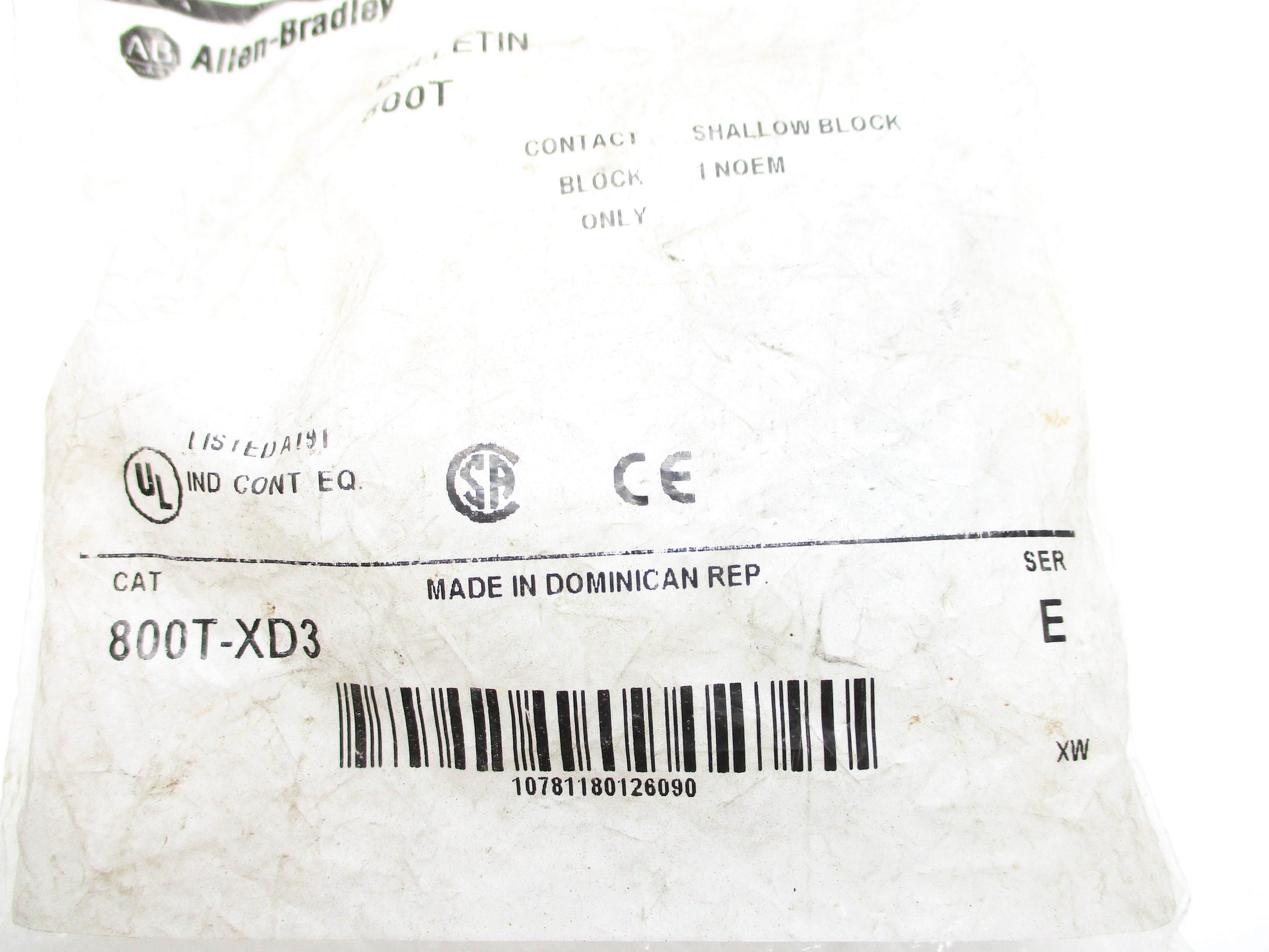 INDUSTRIAL SPARE PART 800T-XD3 SER. E NSMP