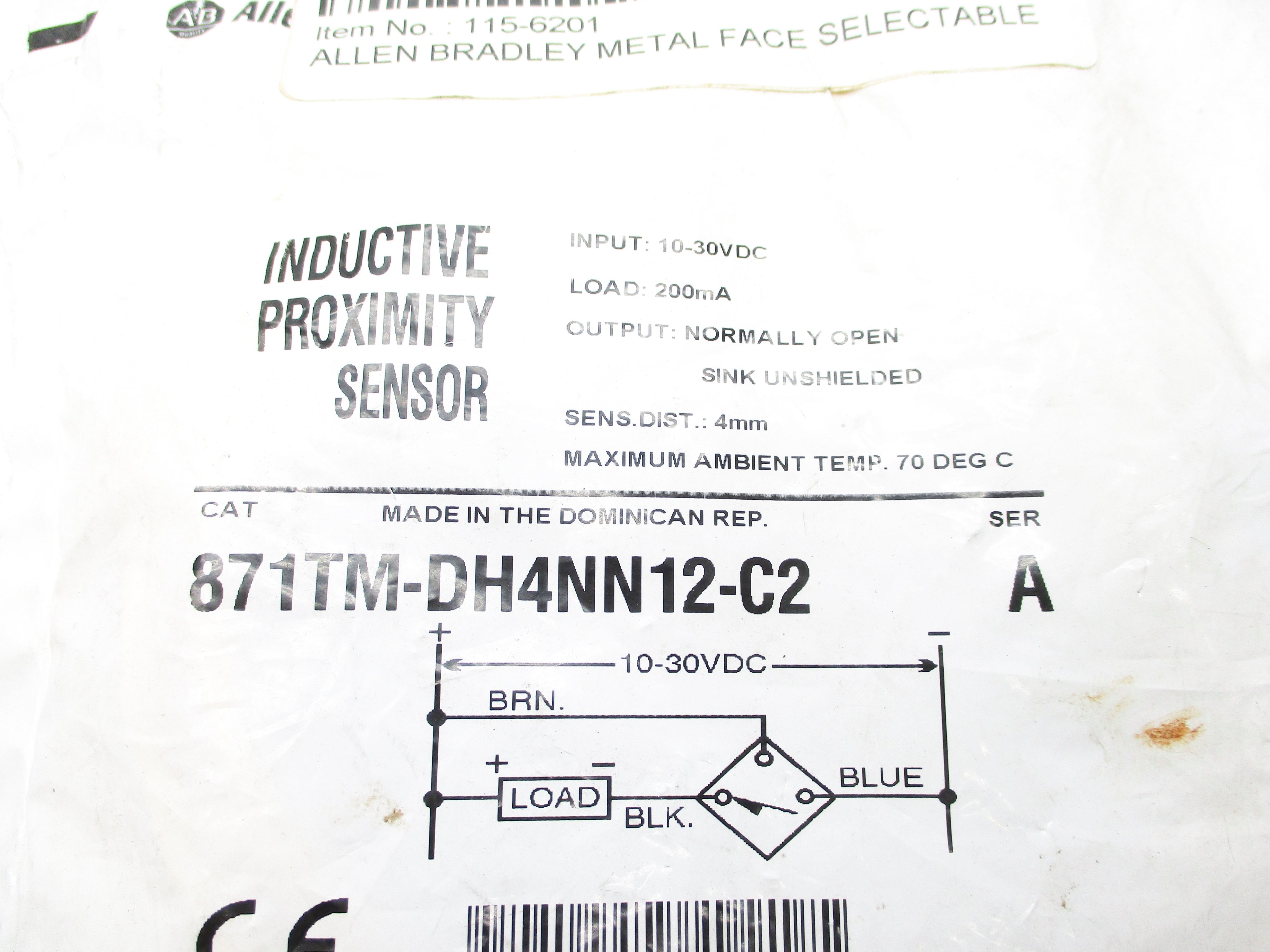 ALLEN BRADLEY 871TM-DH4NN12-C2 SER. A NSMP