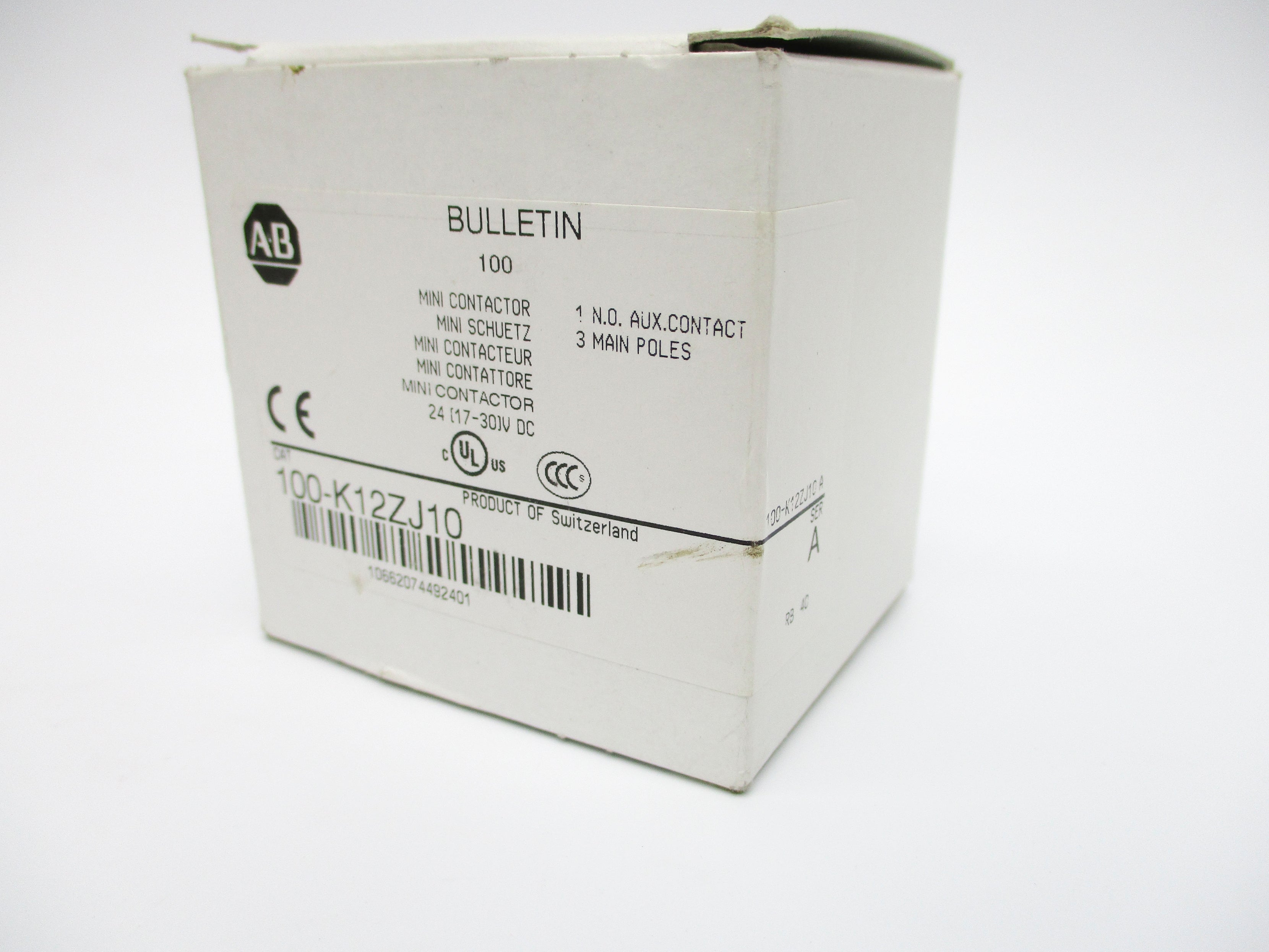 ALLEN BRADLEY 100-K12ZJ10 SER. A 24VDC 20A (WH) NSMP