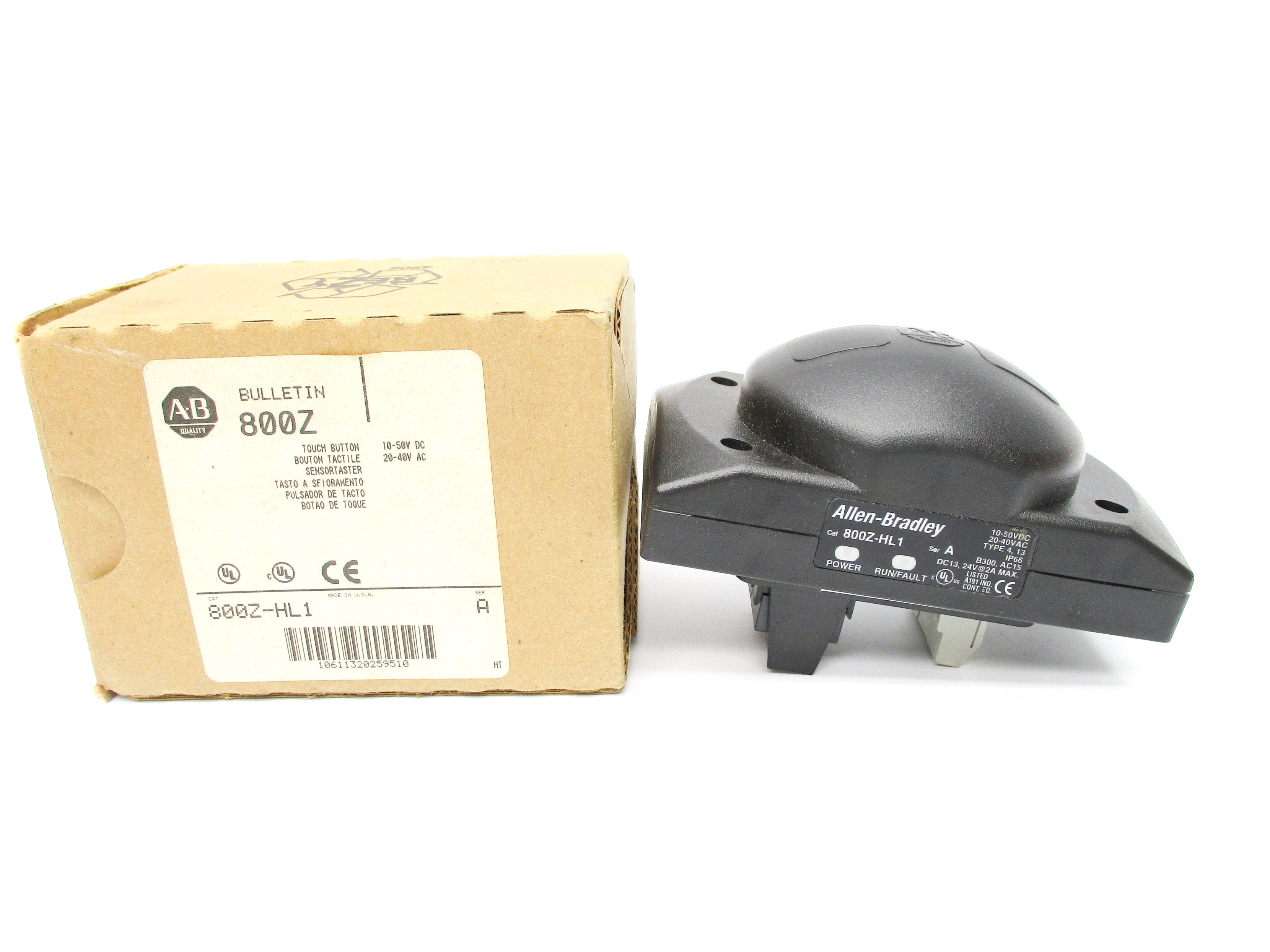 ALLEN BRADLEY 800Z-HL1 SER. A 20-40VAC (BR/WH) NSMP