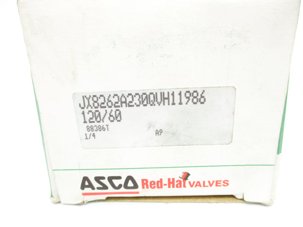 ASCO JX8262A230QVH11986 120V 1/4" NSMP