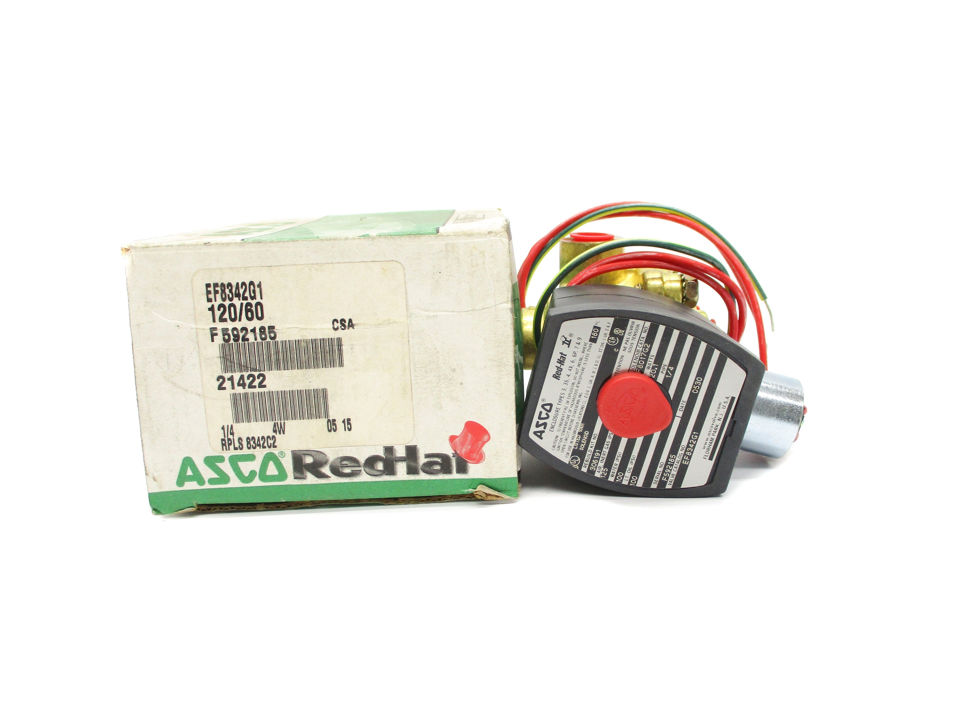 ASCO EF8342G1 120V 100-125PSI 1/4" NSMP